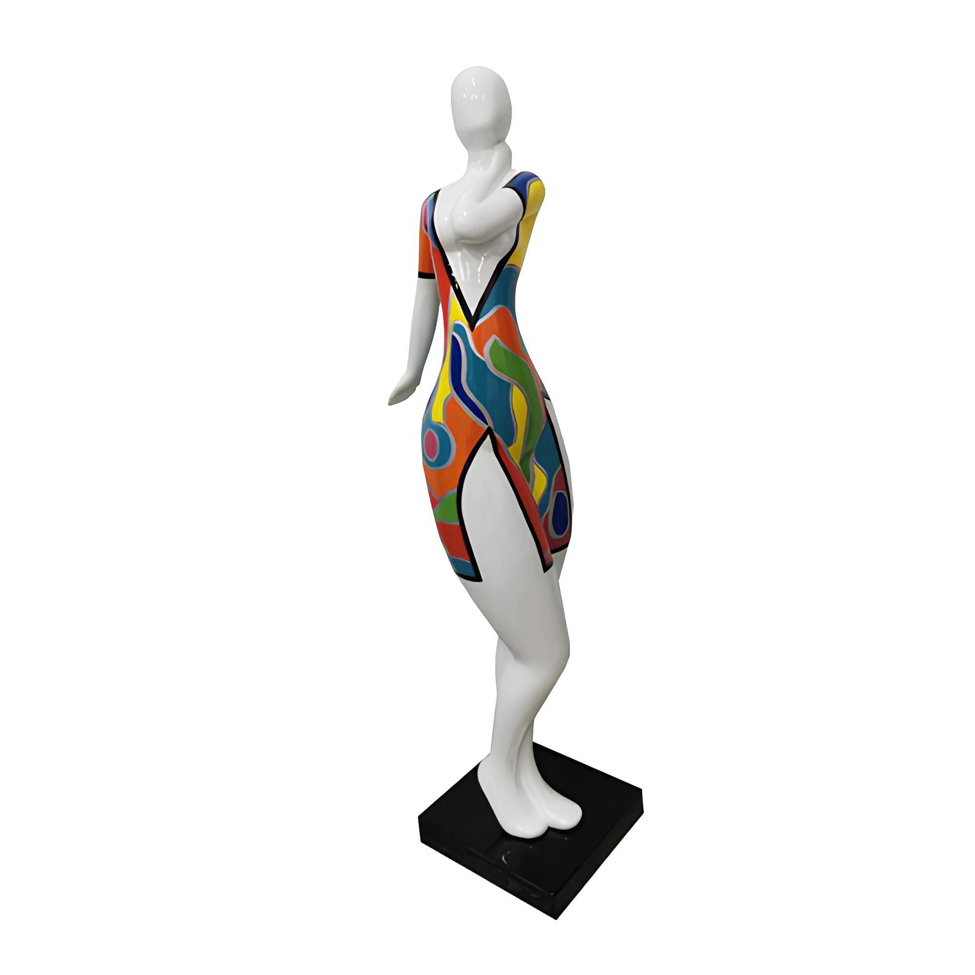 Xlmoebel Skulptur Moderne abstrakte Dekofigur aus Kunststoff in eleganter Form (Skulptur P170A-102cm), Hergestellt in Europa