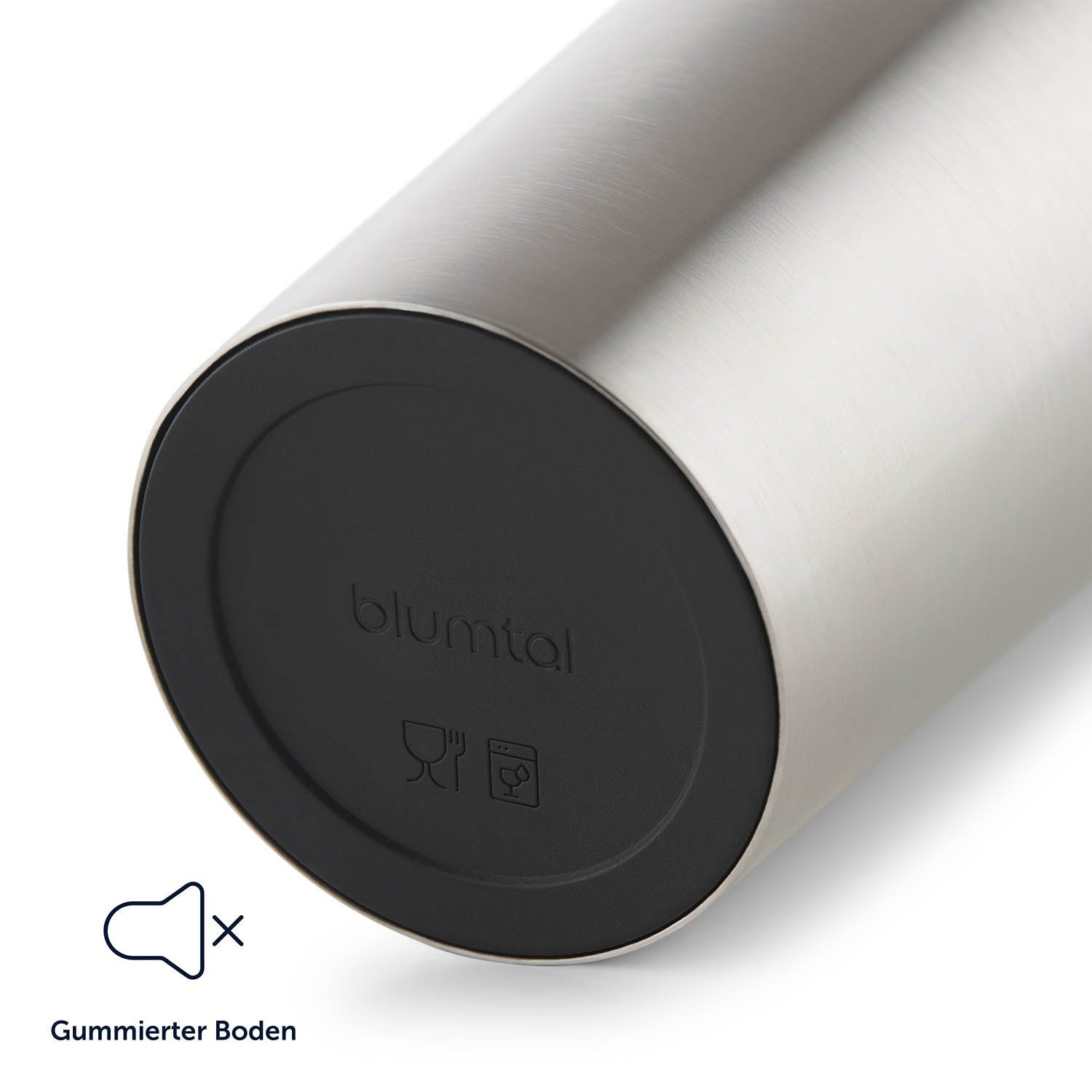 Blumtal Isolierflasche Thermobecher Classic aus Edelstahl - auslaufsicher Becher to go, hält 4h heiß/ 8h kalt, 360° Trinköffnung, Easy Quick-Press-Verschluss