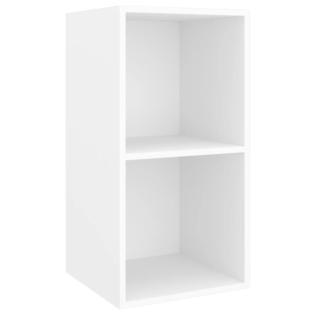 furnicato TV-Schrank cm Holzwerkstoff TV-Wandschrank 37x37x72 Weiß