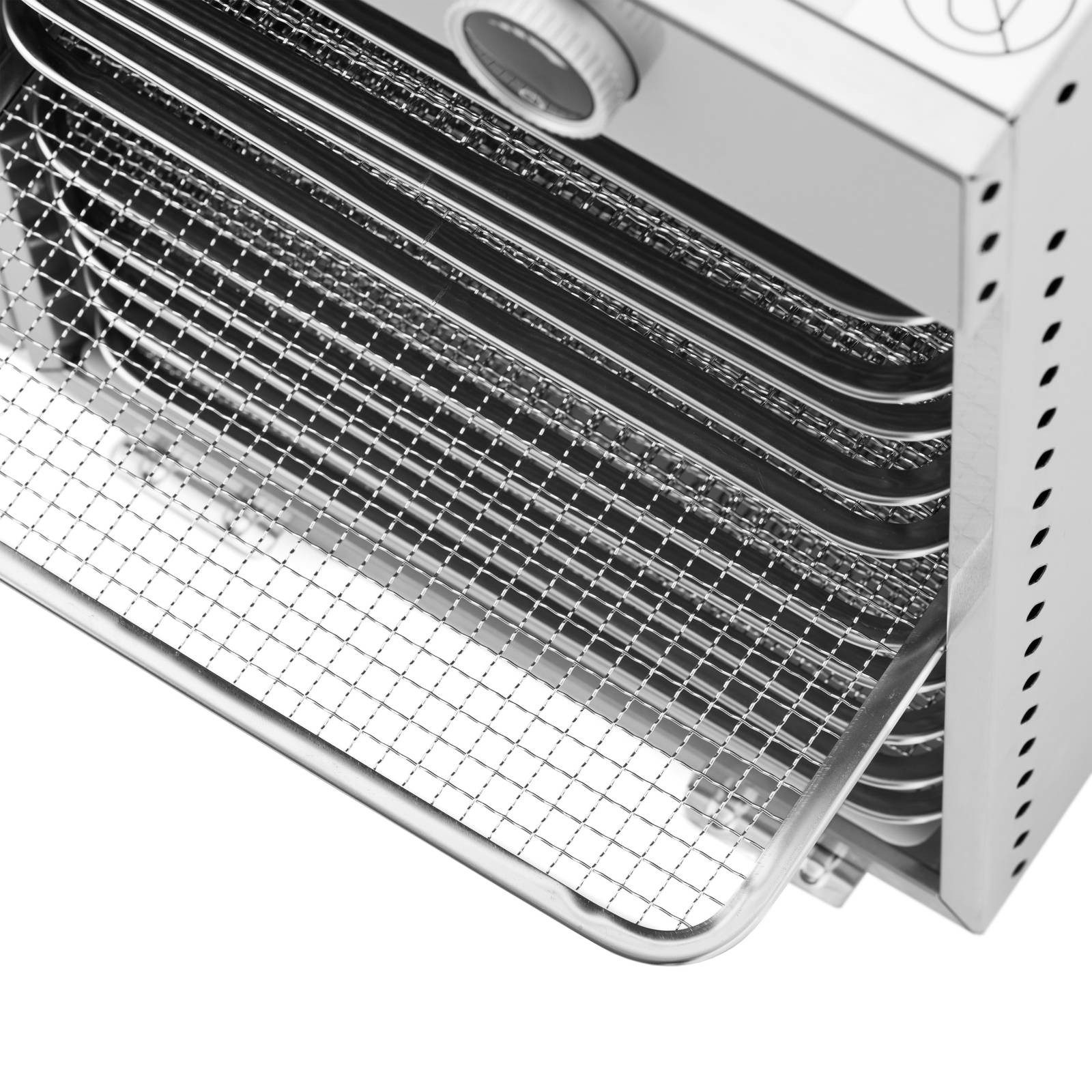 Royal Catering Dörrautomat 12 Etagen 40L Dörrgerät Dörrapparat Timer Edelstahl Glass Obst Gemüse 1000 W