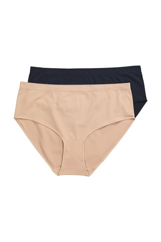 Ulla Popken Slip Midislips 2er-Pack nahtlos