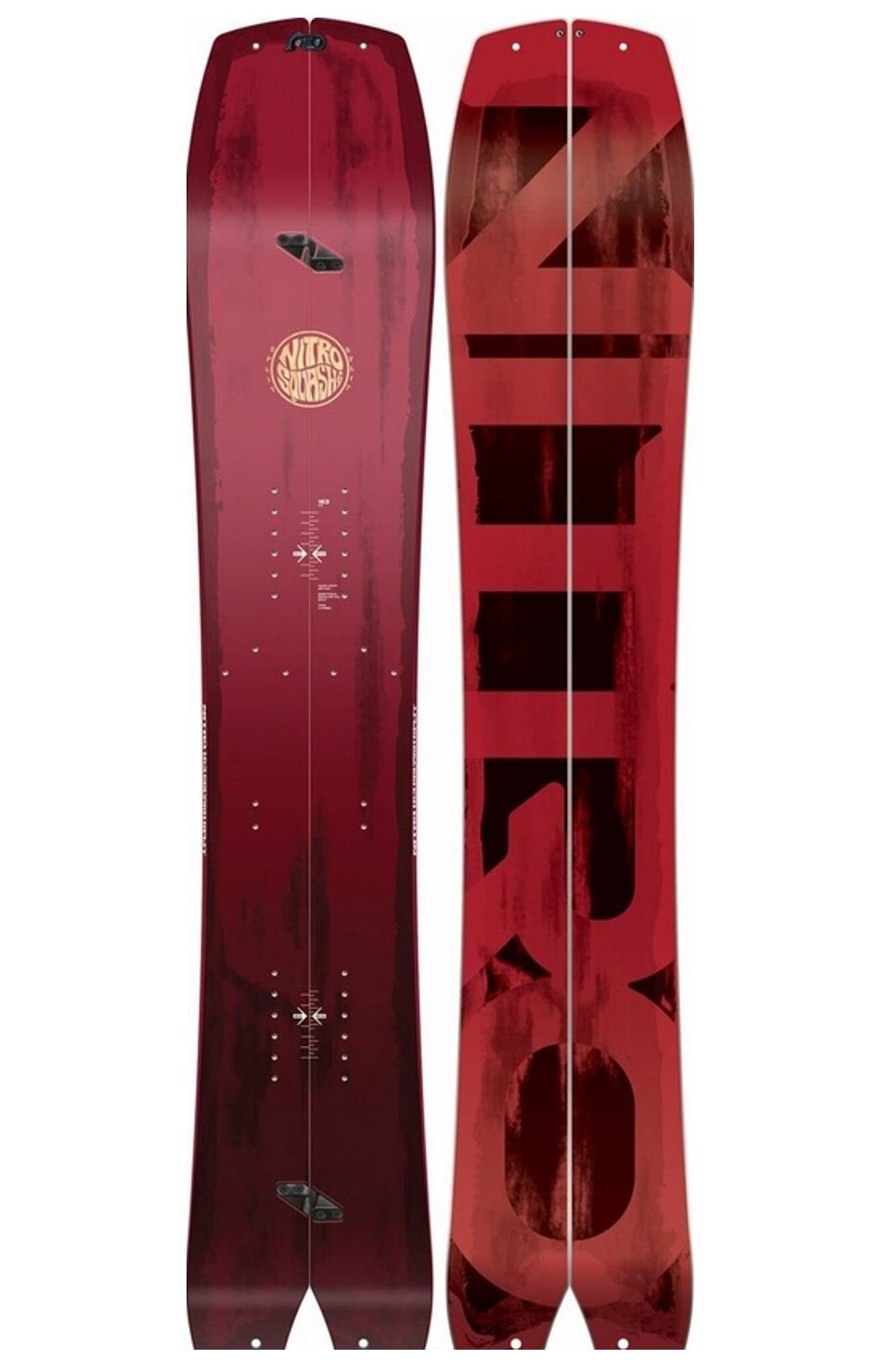 NITRO Snowboard, Nitro Splitboard Squash Split rot