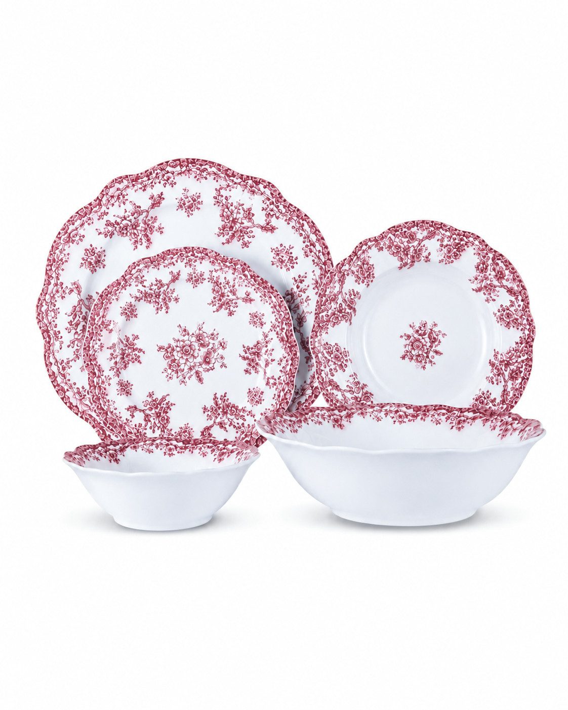 EKA Geschirr-Set Vintage Red Teller