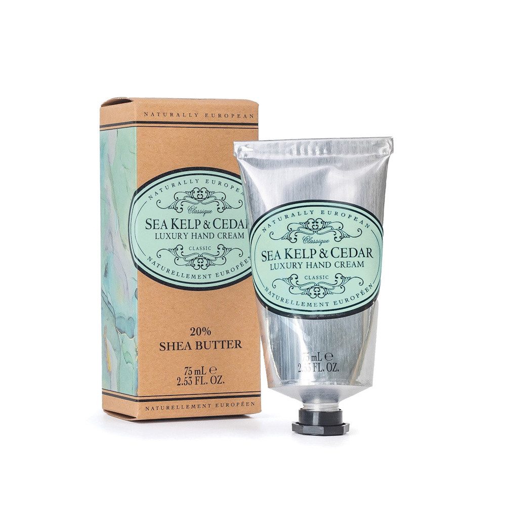 Naturally European Handcreme Sea Kelp & Cedar, 1-tlg., Luxury Handcreme mit 20% Shea Butter 75 ml
