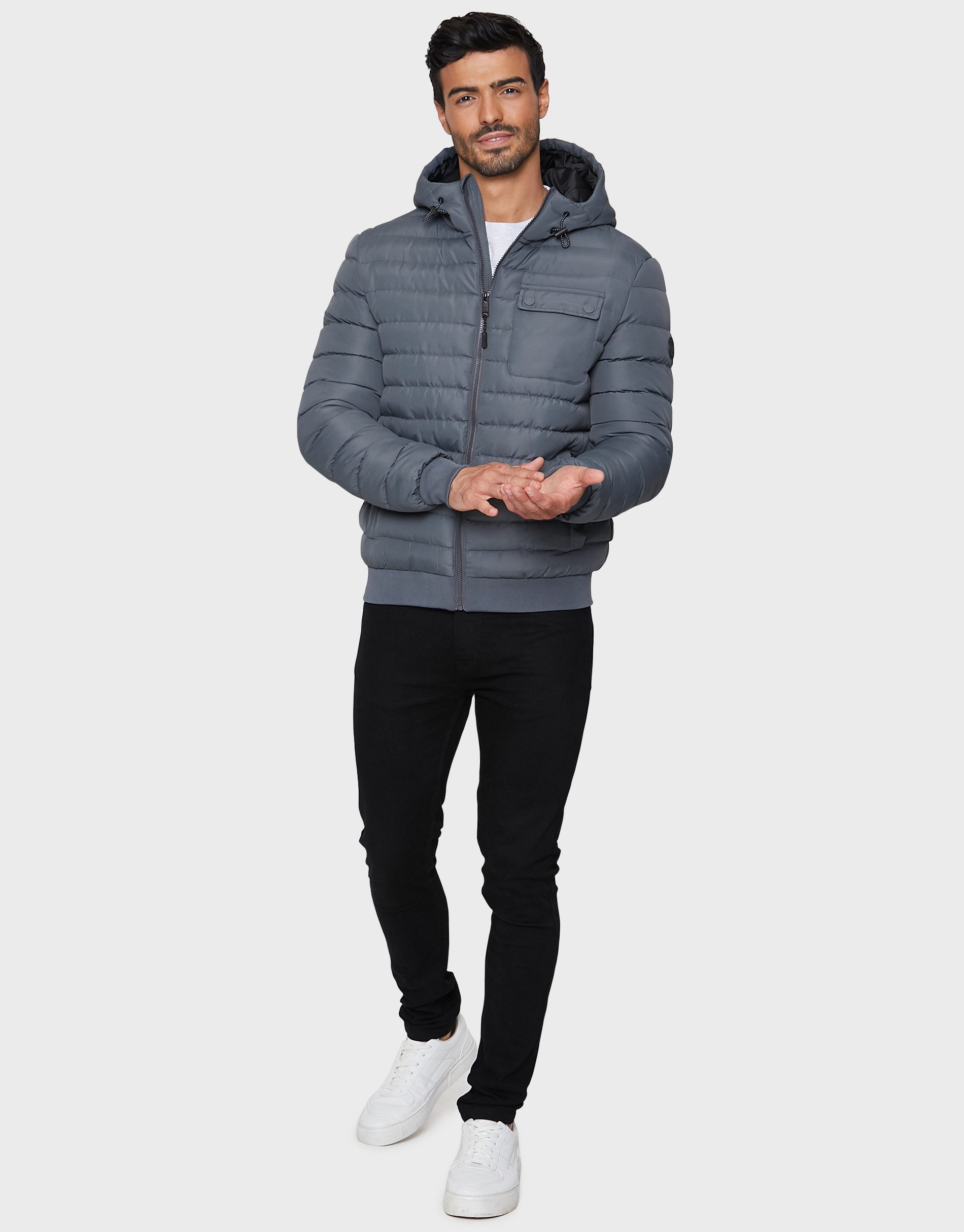 Threadbare Steppjacke Bescot (1-St) mit praktischer Kapuze günstig online kaufen