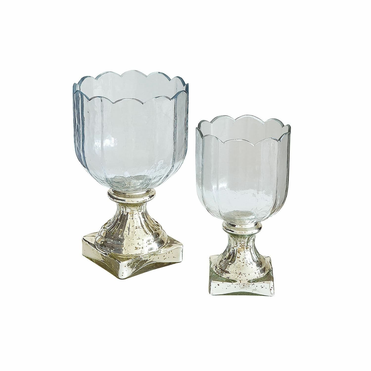 Mirabeau Windlicht Windlicht 2er Set Jovique klar/silber (2er Set, 2er Set), none – Bild 2 von 5