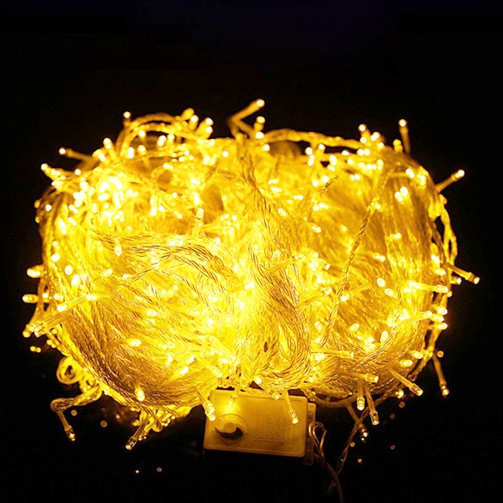 LED-Lichterkette 10-100M, 8 Modi, wasserdicht, für Hochzeit Weihnachten Party