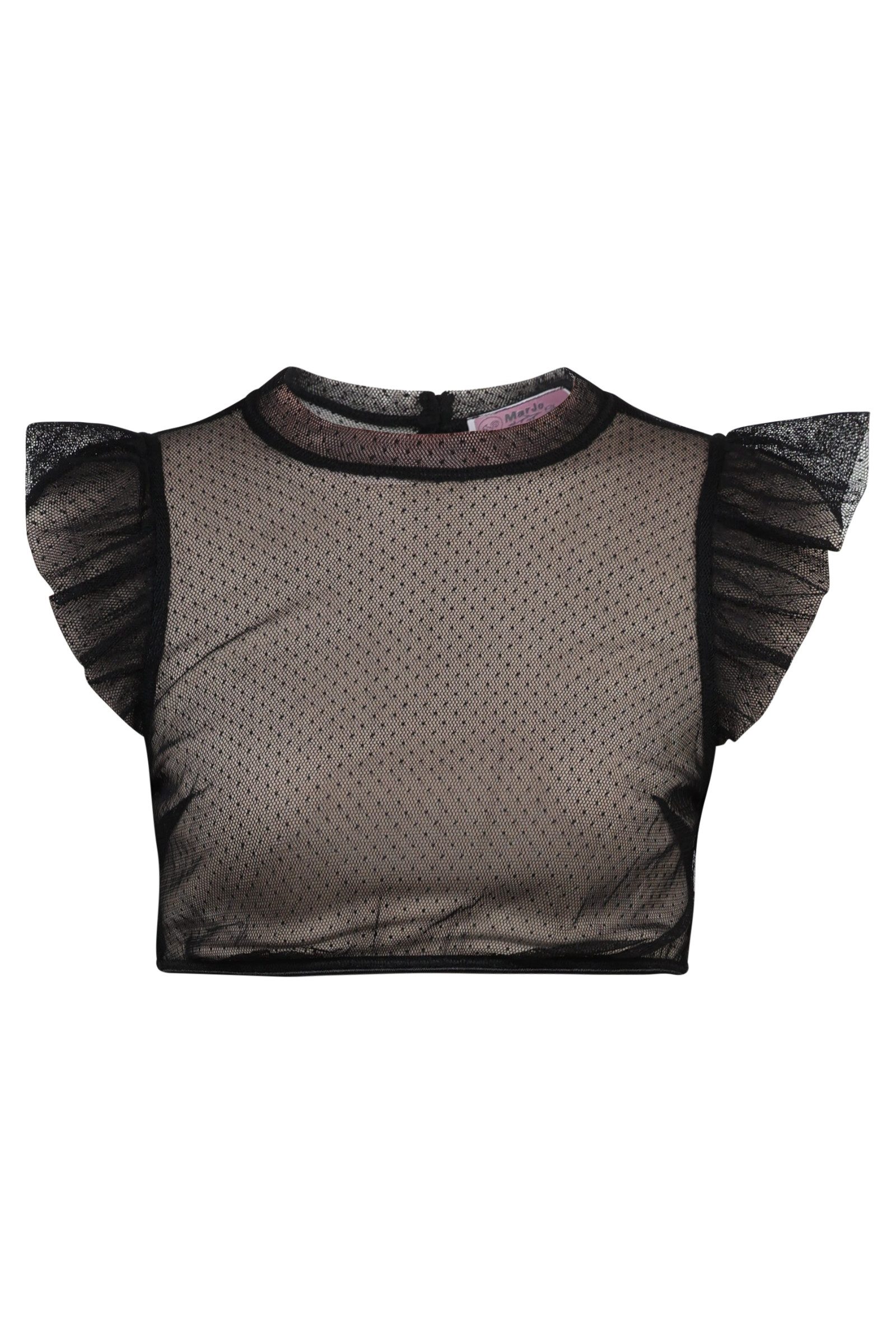 MarJo Dirndlbluse Dirndlbluse - AMSTETTEN - schwarz, weiß