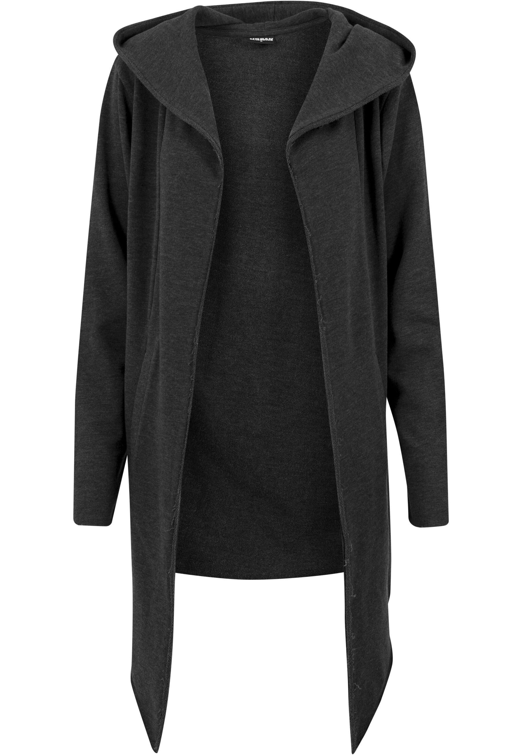 URBAN CLASSICS Strickfleecejacke Urban Classics Herren Long Hooded Open Edge Cardigan (1-St)