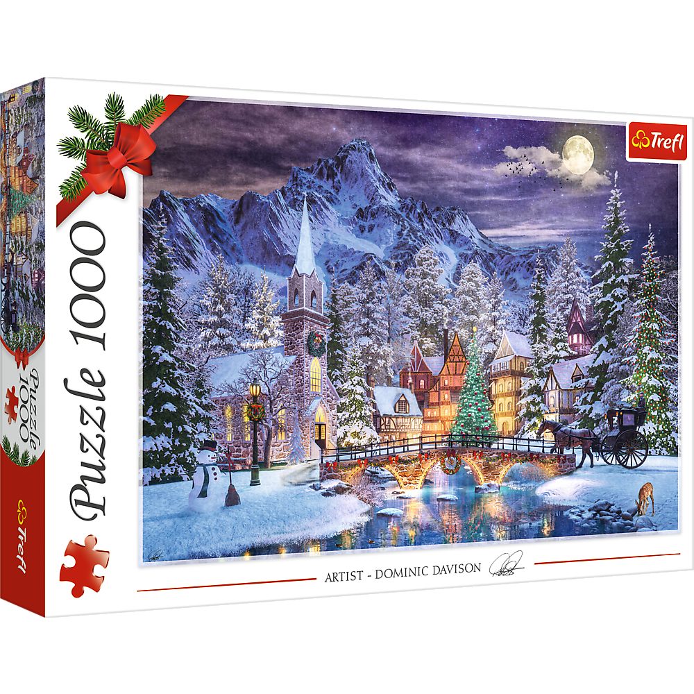 Trefl Puzzle Trefl 10629 Dominic Davison Weihnachts Atmosphäre, 1000 Puzzleteile, Made in Europe