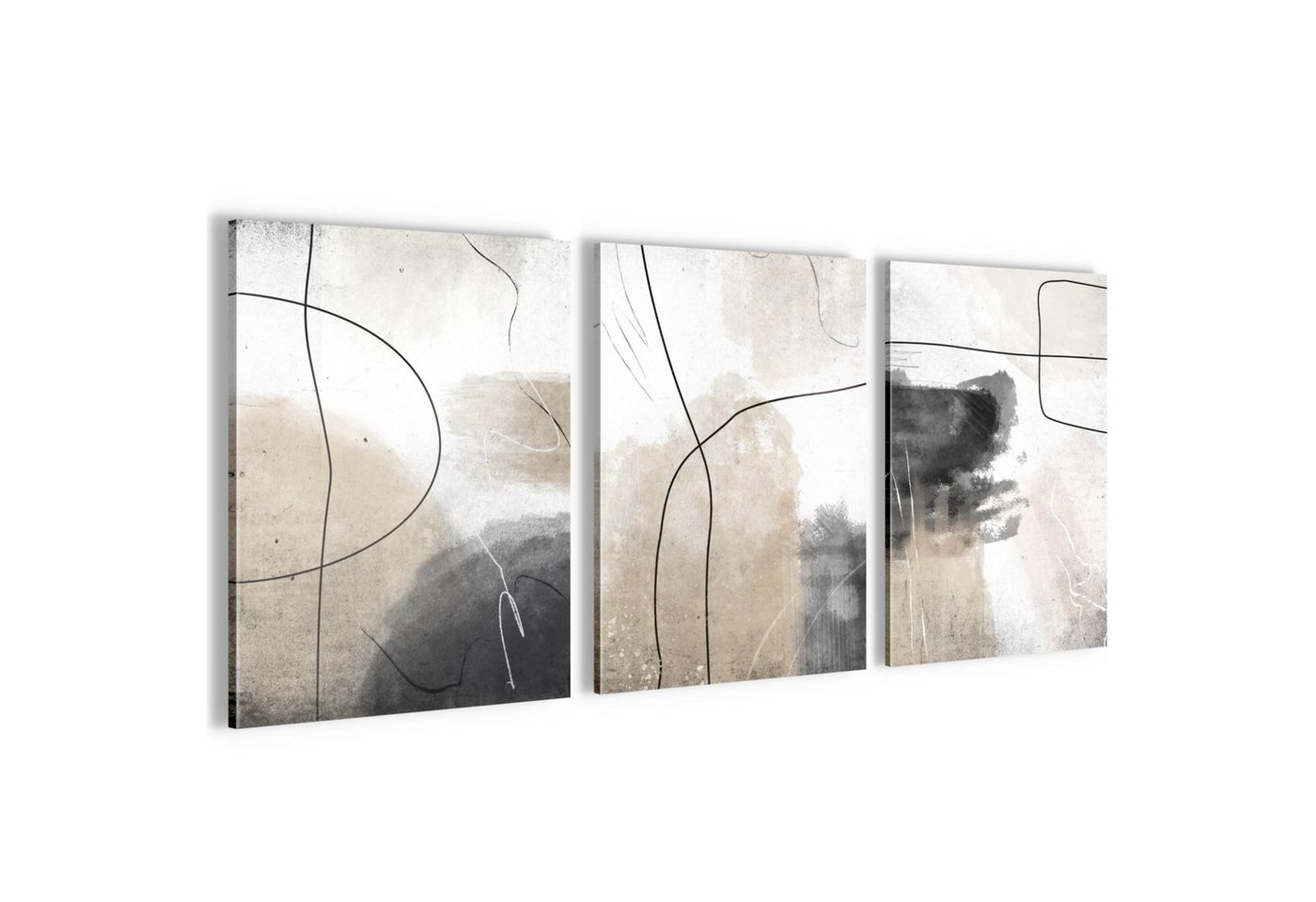 Novart Wandbild Boho Abstrakt Wohnzimmer Schlafzimmer Dekoration Kunstdruck, Abstrakt