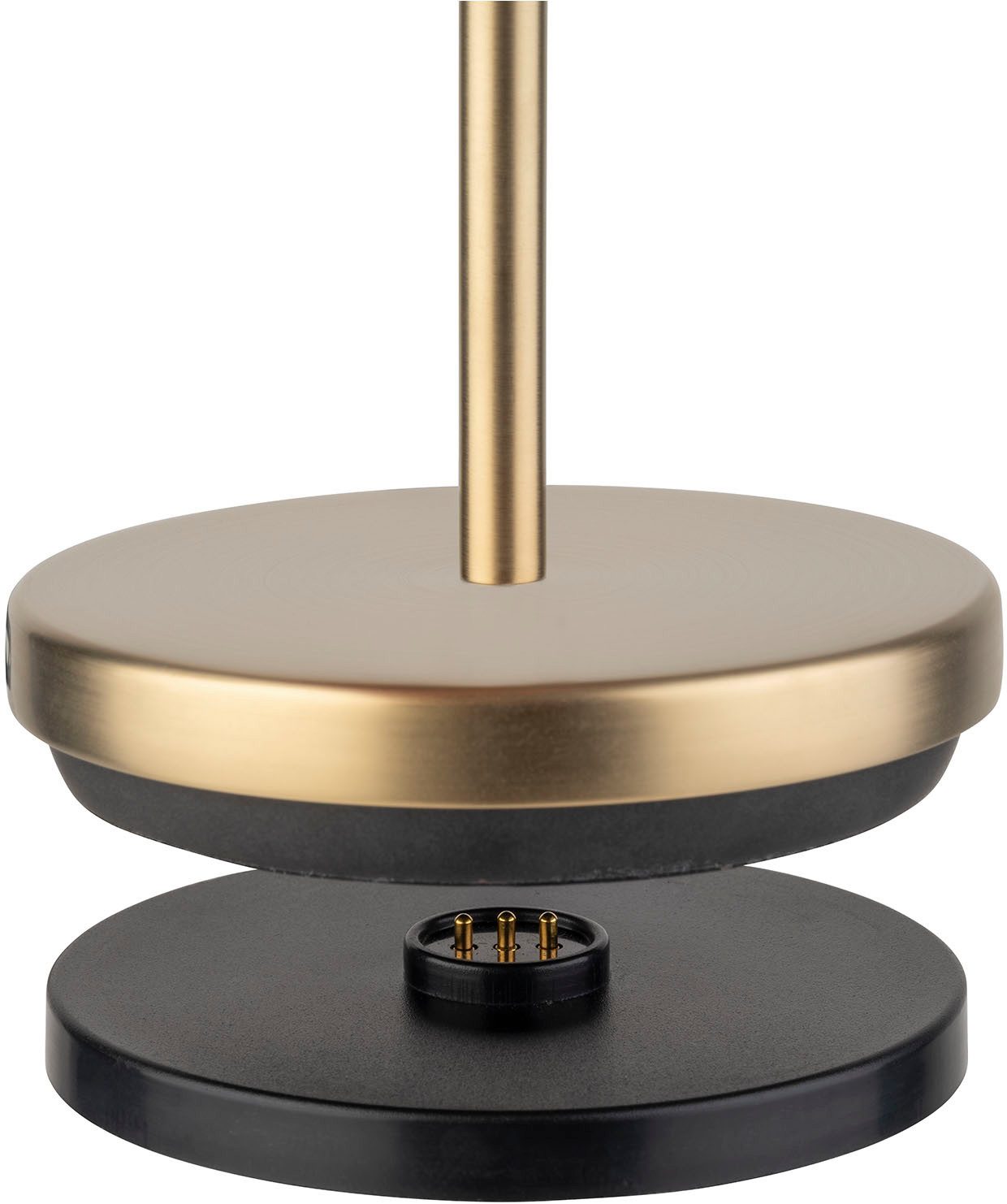 APS LED Tischleuchte "JOSEF Mini" Kabellose USB-C Tischleuchte, USB-Ladefunktion, LED fest integriert, warmweiß - kaltweiß, Spritzwasssergeschützt IP 54, inkl. Dockinstation und Fernbedienung