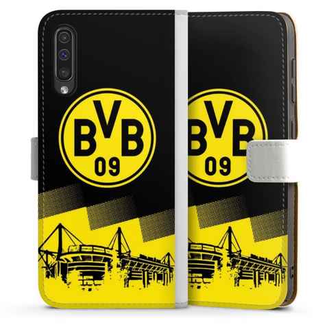 DeinDesign Handyhülle BVB Borussia Dortmund Stadion BVB Two Tone, Samsung Galaxy A50 Hülle Handy Flip Case Wallet Cover