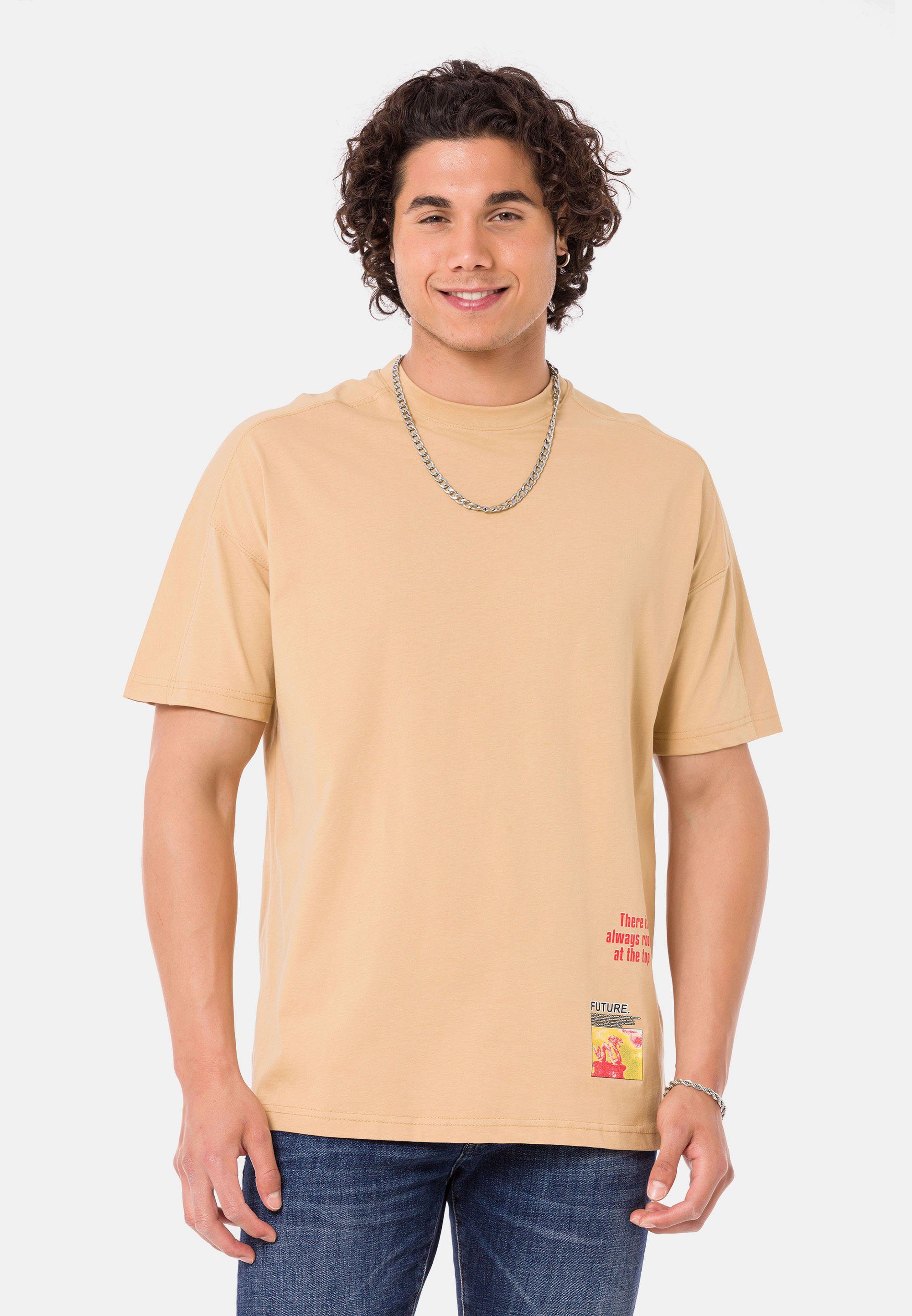RedBridge T-Shirt Halesowen mit großem Rückenprint schwarz