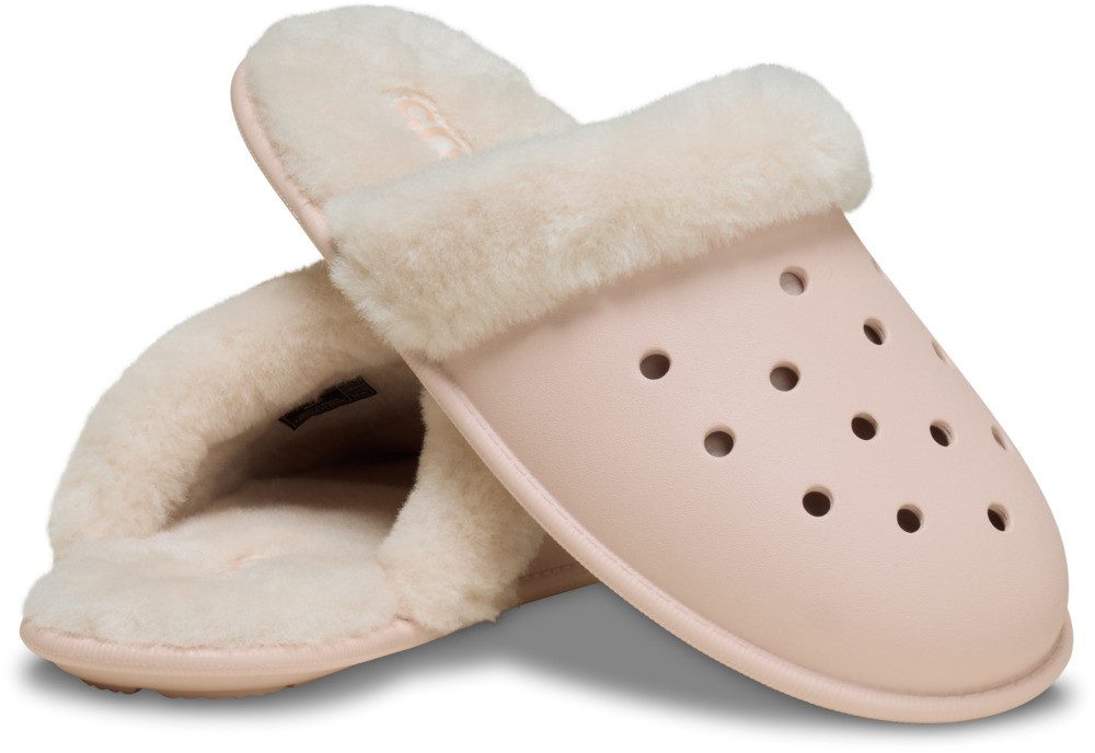 Crocs Classic Fuzz Scuff Pantoffel mit gepolsterter Innensohle – Bild 4 von 4