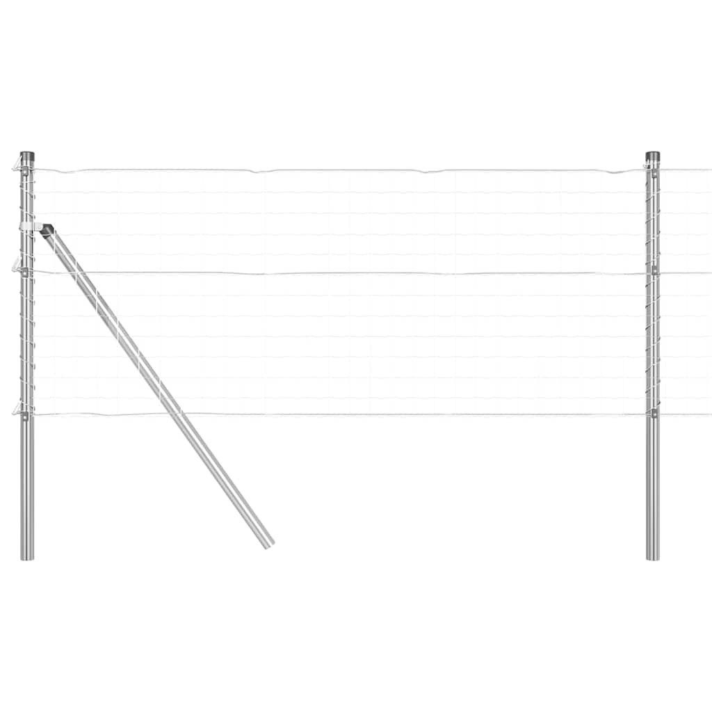 vidaXL Столб забора Столб забора Sonstiges 26 pcs Silber 3.2 x 3.2 x 100 cm Stahl, (26-St)