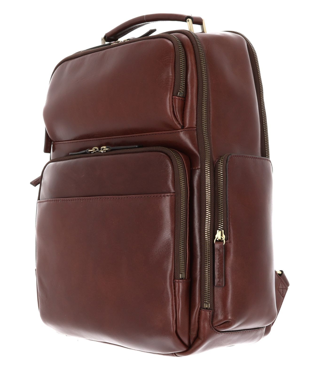 Leonhard Heyden Rucksack Business Rucksack 5275 (Set, 2-tlg), aus echtem Rindsleder