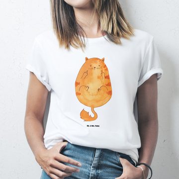 Mr. & Mrs. Panda T-Shirt Katze Mittelfinger - Weiß - Geschenk, Katzensouvenirs, Katzenaccessoi (1-tlg)