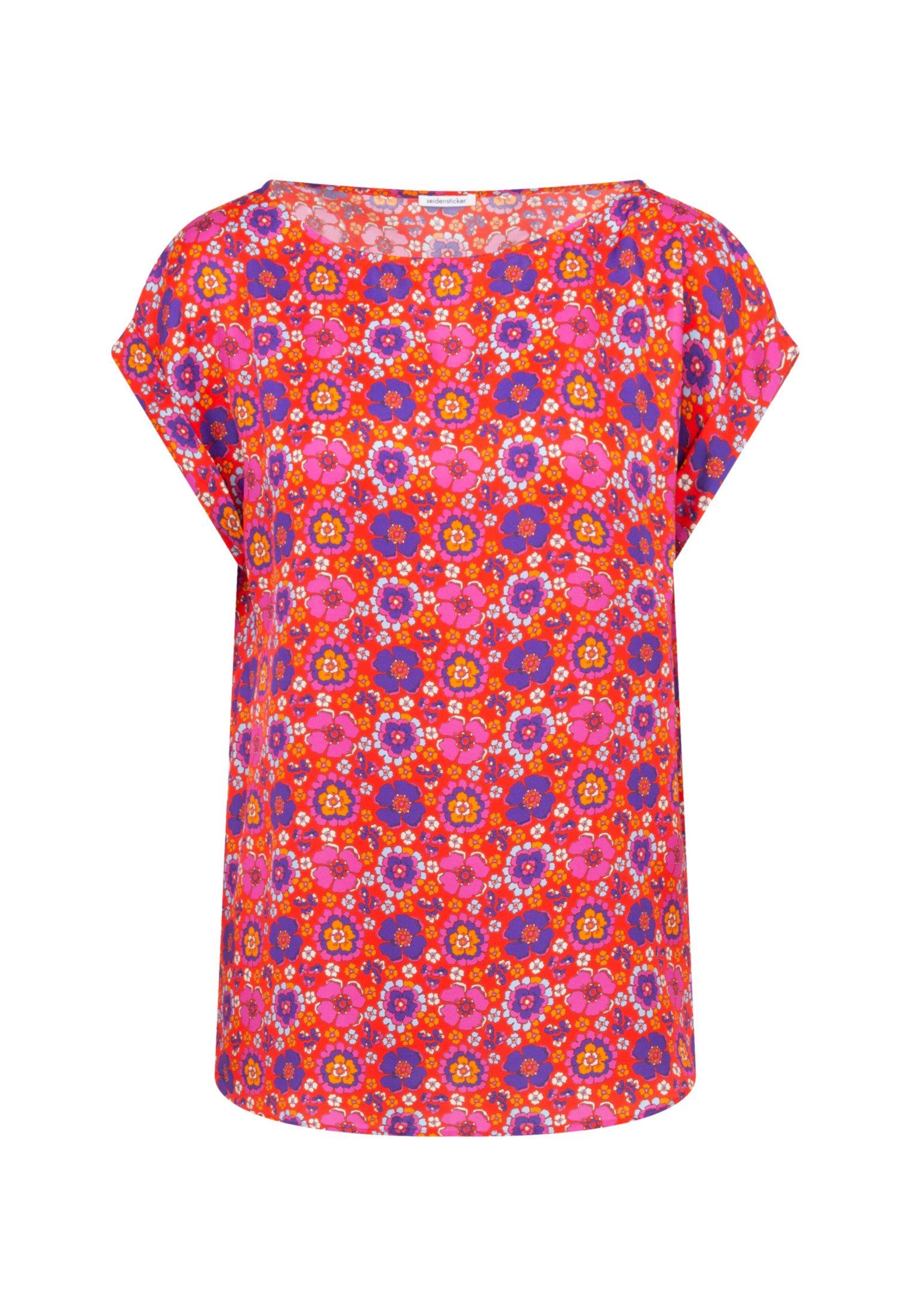 Shirtbluse Schwarze Rose