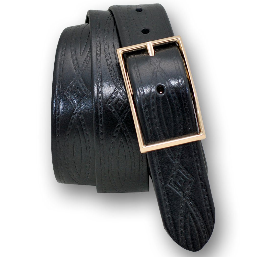 VITTOZZI Ledergürtel 925-RO-35