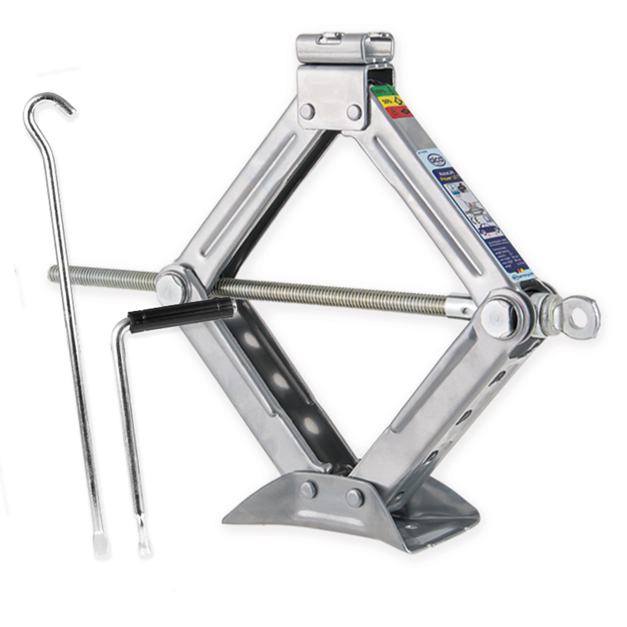 alca Wagenheber Scherenwagenheber 1,5t, drehbarer Sattel, höhenverstellbar 104–380mm, max. Hubhöhe: 38 cm, 1-tlg., Solo