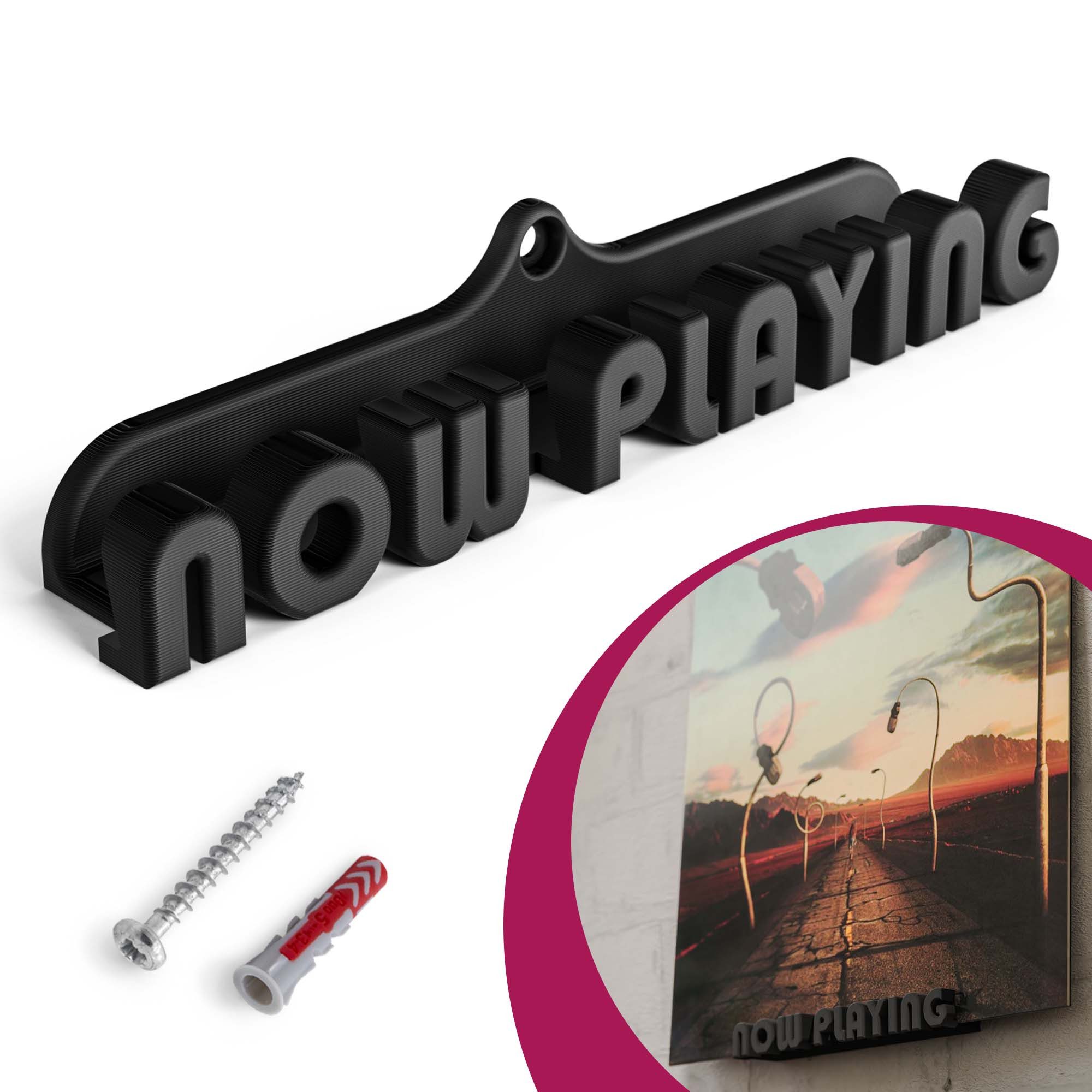Mobilefox Wanddekoobjekt Schallplatten Wandhalterung NOW PLAYING günstig online kaufen
