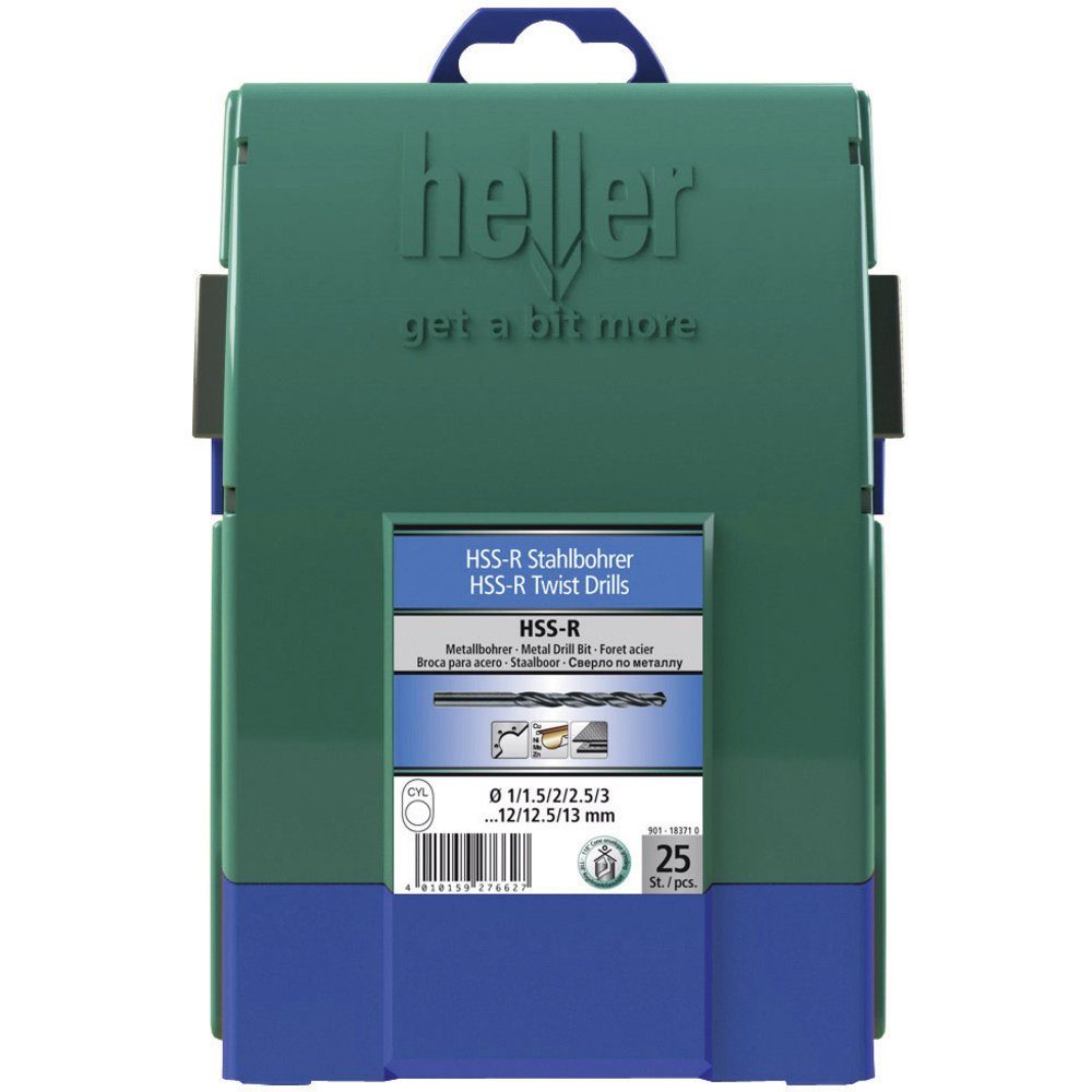 Thumbnail - Heller Tools Metallbohrer Heller Tools 18371 0 HSS Metall-Spiralbohrer-Set 25teilig rollgewalz