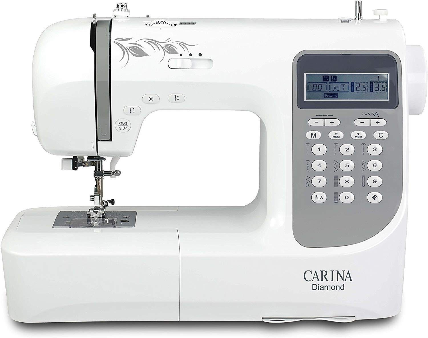 Carina Computer-Nähmaschine Nähmaschine DIAMOND, computergesteuert, 197 Programme, mit Zubehörbox