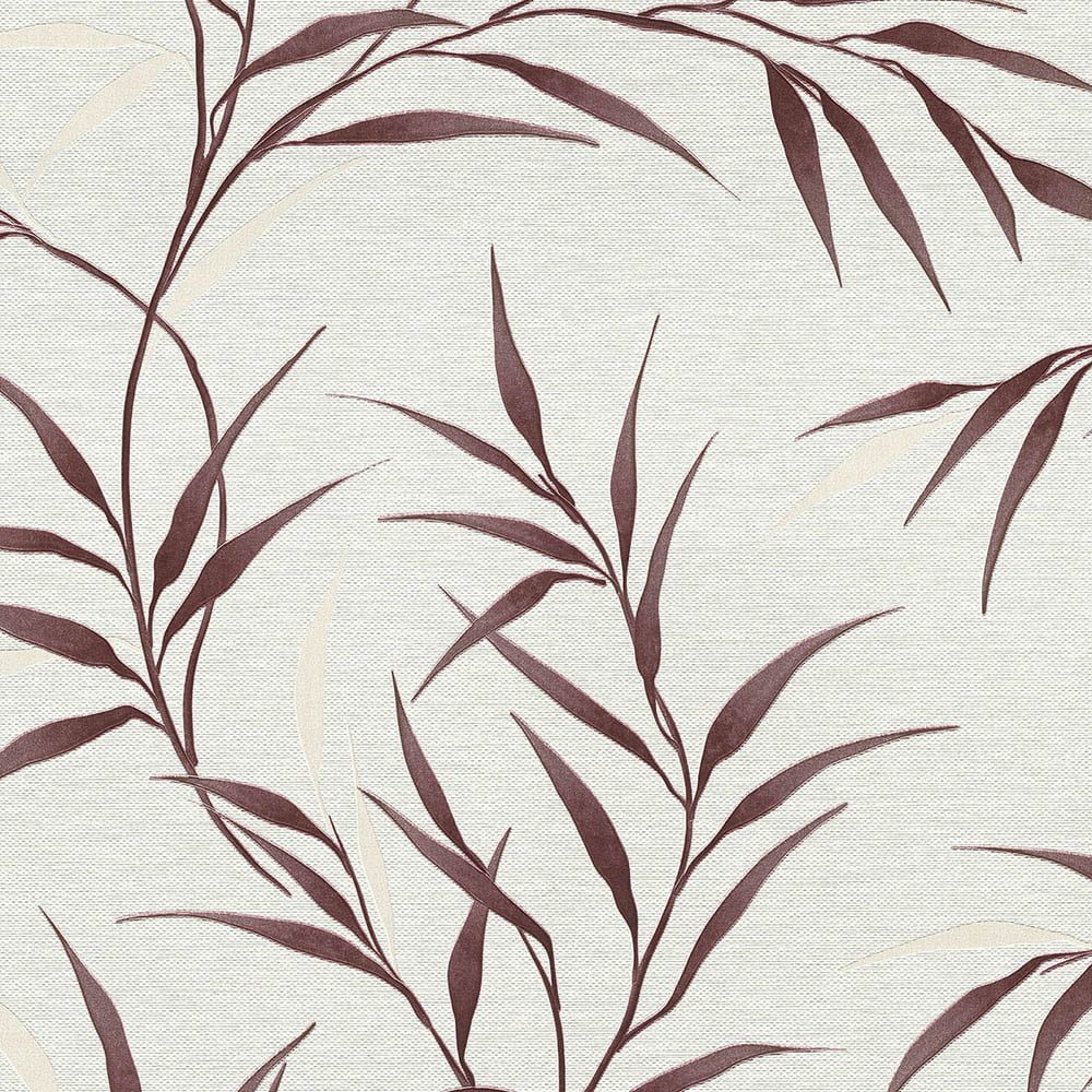 Erismann Vliestapete Blätter Floral Weiß Rot Metallic 10528-06 Guido Maria Kretschmer