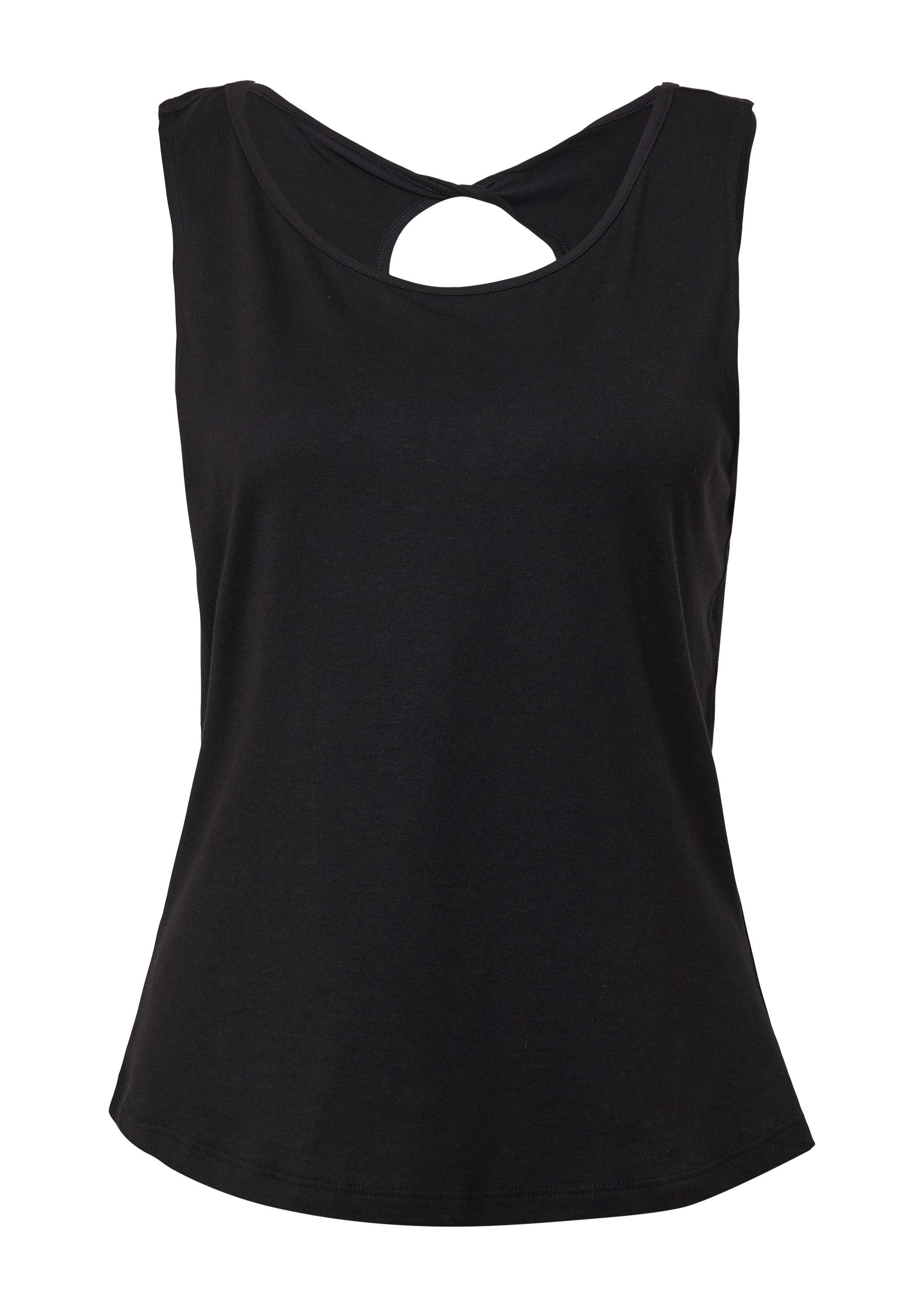 s.Oliver Muscleshirt T-Shirt Top mit dekorativem Cut-out günstig online kaufen