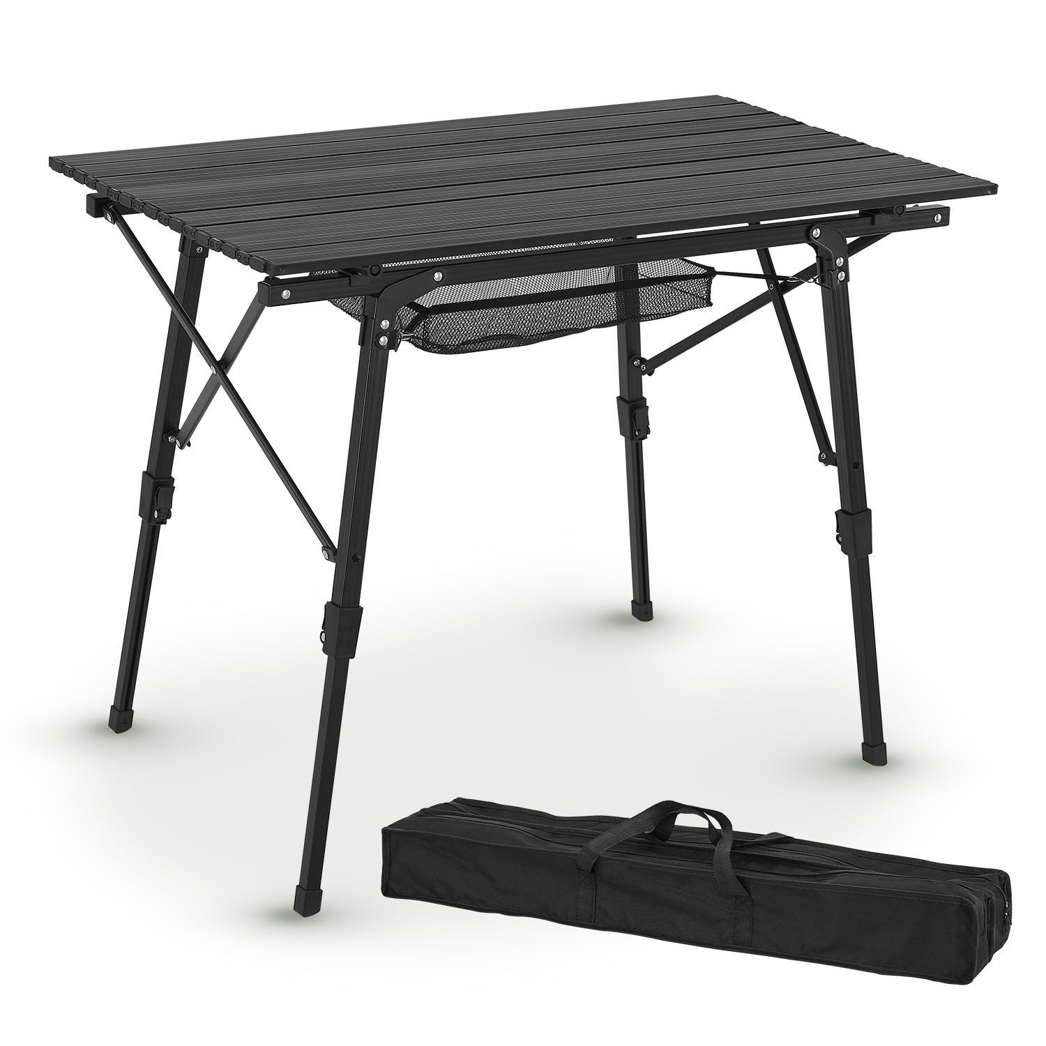 Juskys Campingtisch Picco, Höhenverstellbar, rutschfeste Füße, günstig online kaufen