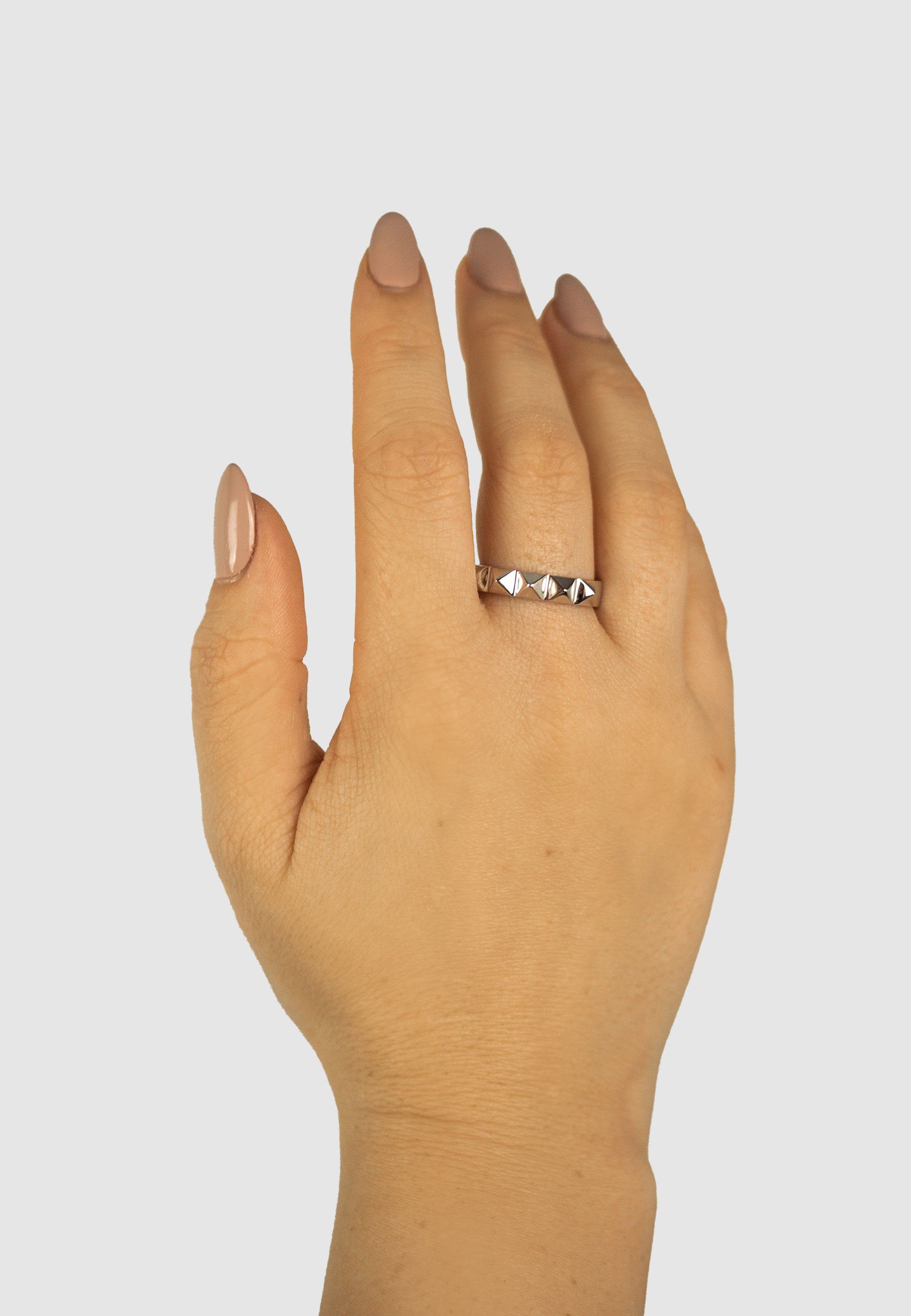 NANA KAY Fingerring Glam Rebel, mit strukturiertem Muster