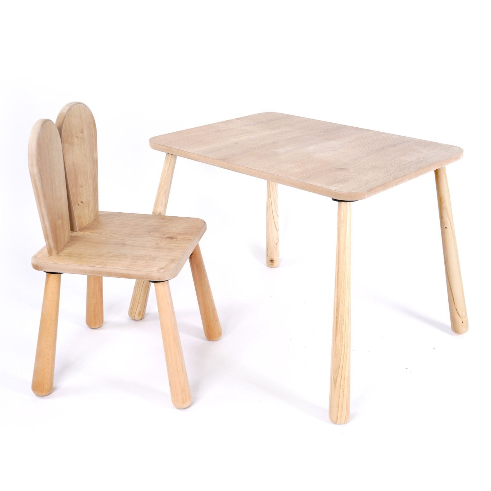 Skye Decor Kindertisch Montessori (2-St., Tisch und Stuhl), Stabile Tischgruppe für Kinder