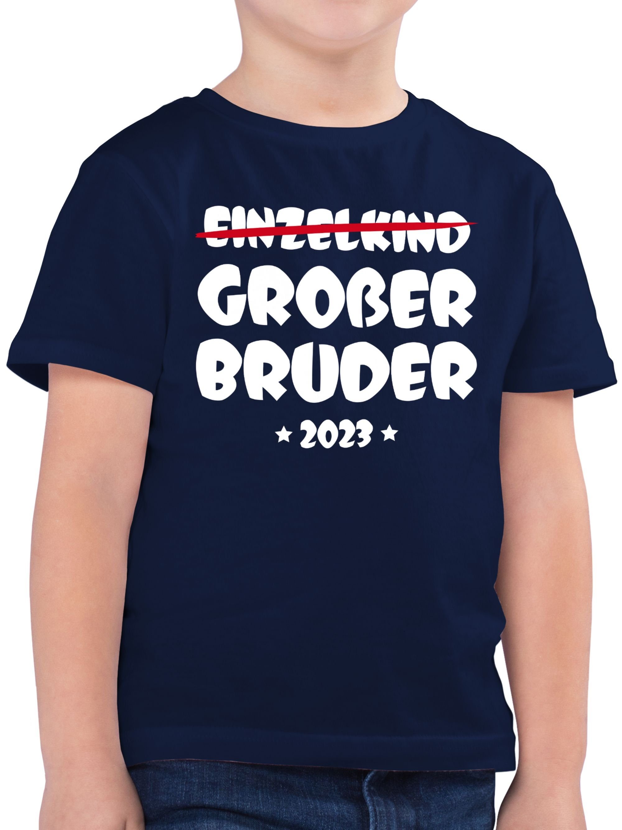 Kinder Kids (Gr. 92 - 146) Shirtracer T-Shirt Einzelkind Großer Bruder 2023 - Geschwister Bruder und Schwester - Jungen Kinder T