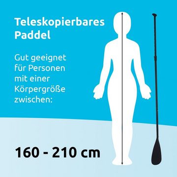 TRUTZHOLM SUP-Board SUP Board Stand Up Paddle Board Surfboard 320 x 84 x 15cm 3 Finnen, Stand Up Paddle Board, (Komplettset), Aufblasbar