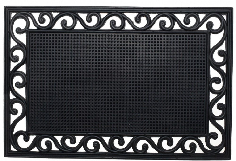 Jet-Line Stufenmatte Relief Gummi Fussmatte SVETLANA 40x60 cm schwarz