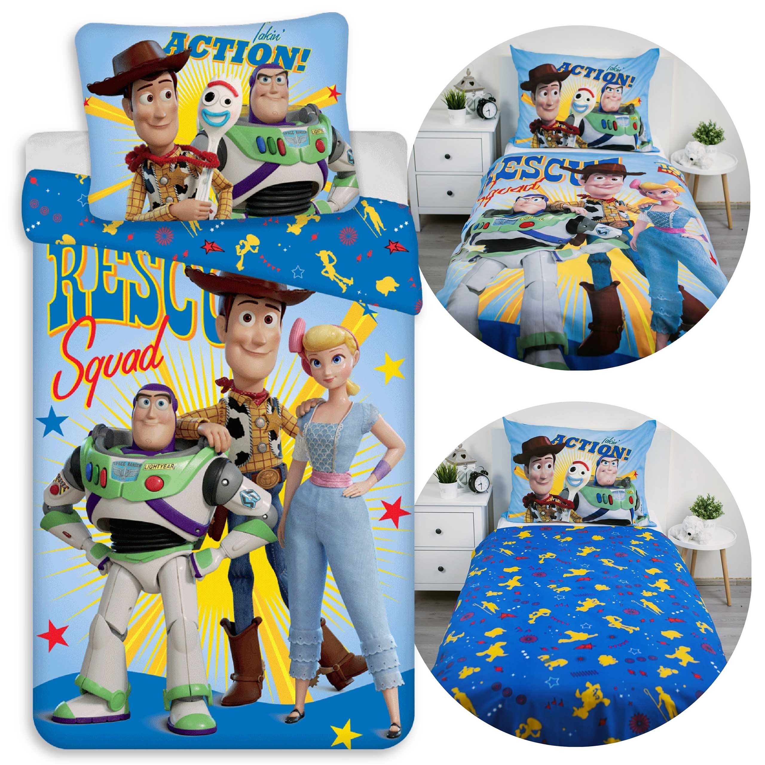Sarcia.eu Kinderbettwäsche Disney Toy Story Kinderbettwäsche, 140 x 200 + 70 x 90 cm