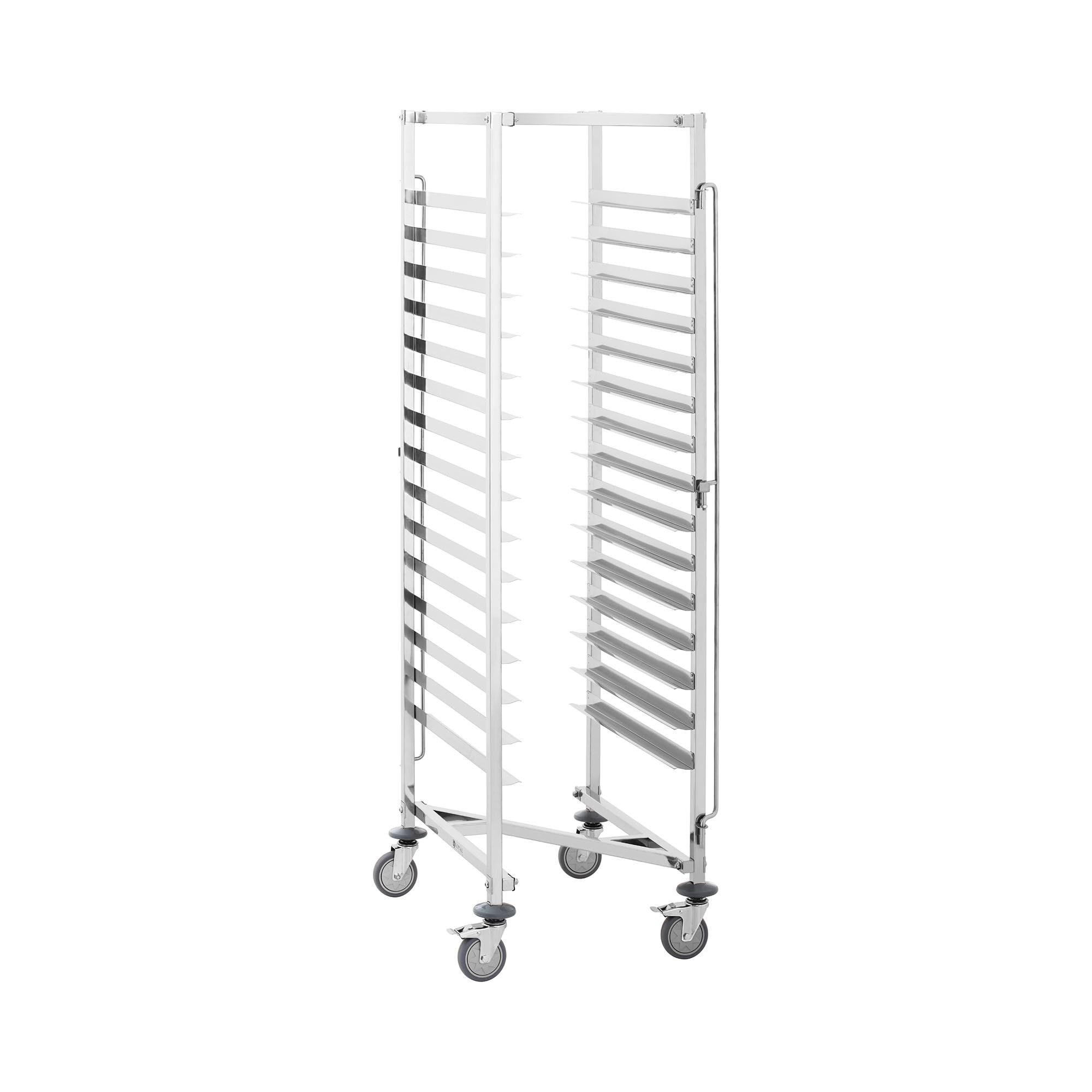 Royal Catering Küchenwagen Tablettwagen 15 x GN 1/1 Abräumwagen Regalwagen Transportwagen Gastro