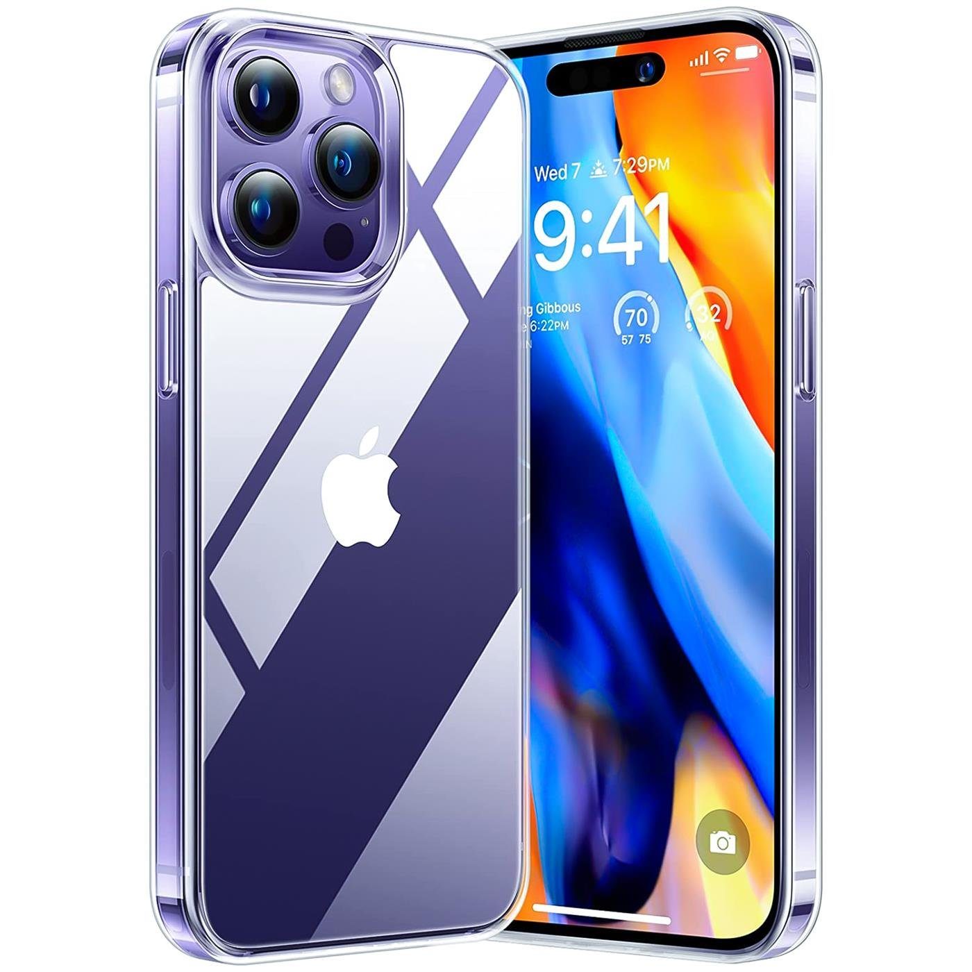 CoolGadget Handyhülle Transparent Ultra Slim Case für Apple iPhone 15 Pro 6,1 Zoll, Silikon Hülle Dünne Schutzhülle für iPhone 15 Pro Hülle