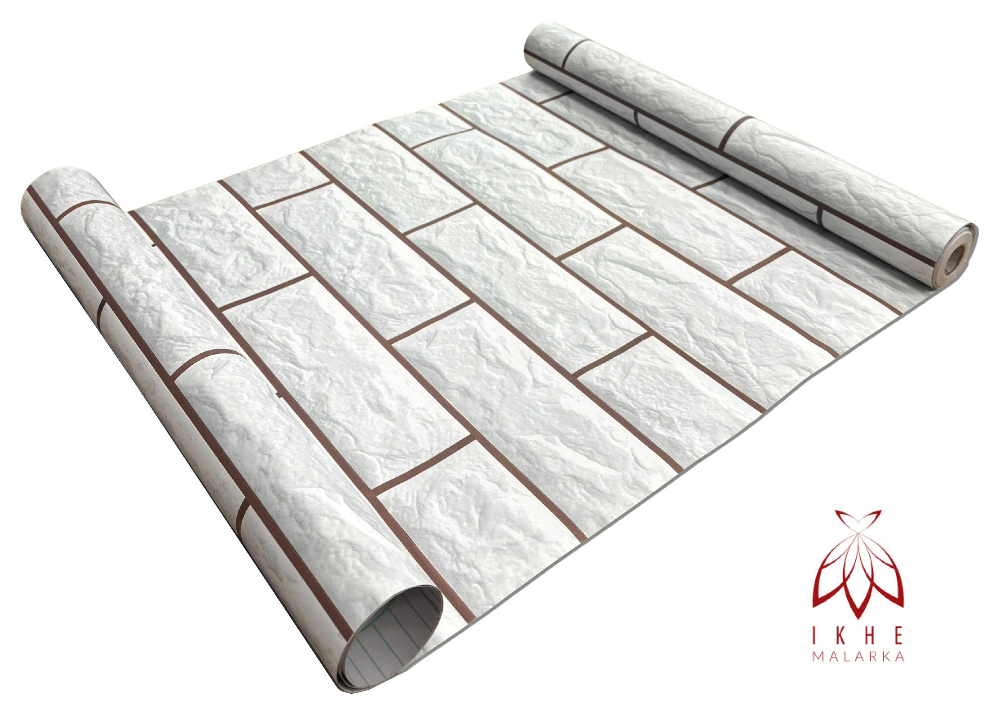 IKHEMalarka 3D-Tapete Selbstklebende PVC Folie Klebefolie, Aufkleber, (4,5m), 0.8mm stark. 1 Role = 4,5m²