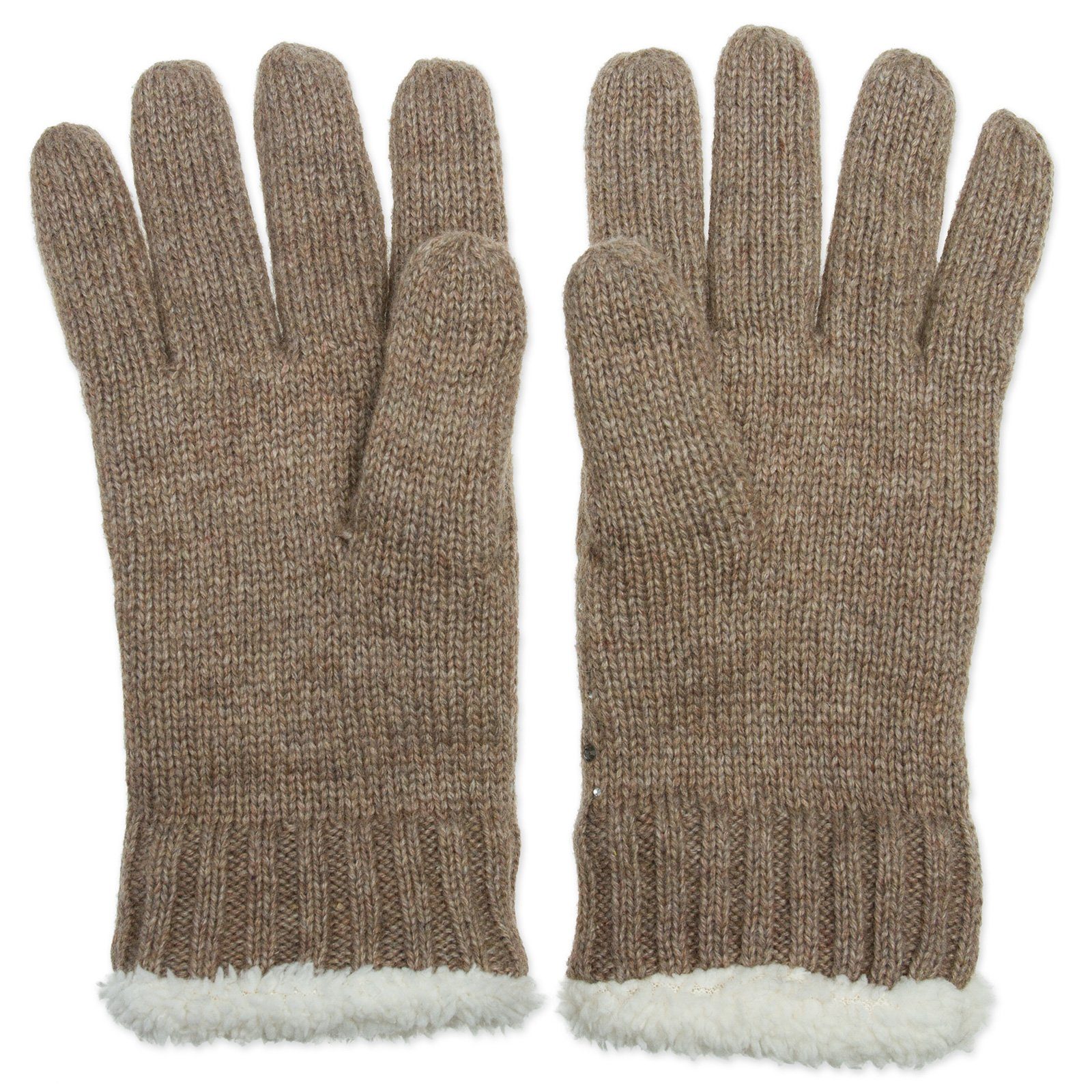 Caspar Strickhandschuhe GLV009 warm gefütterte Damen Strick Handschuhe günstig online kaufen