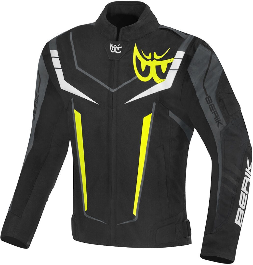 wasserdichte Motorradjacke Plus Motorrad Black/White/Yellow/Grey Radic Berik Evo Textiljacke