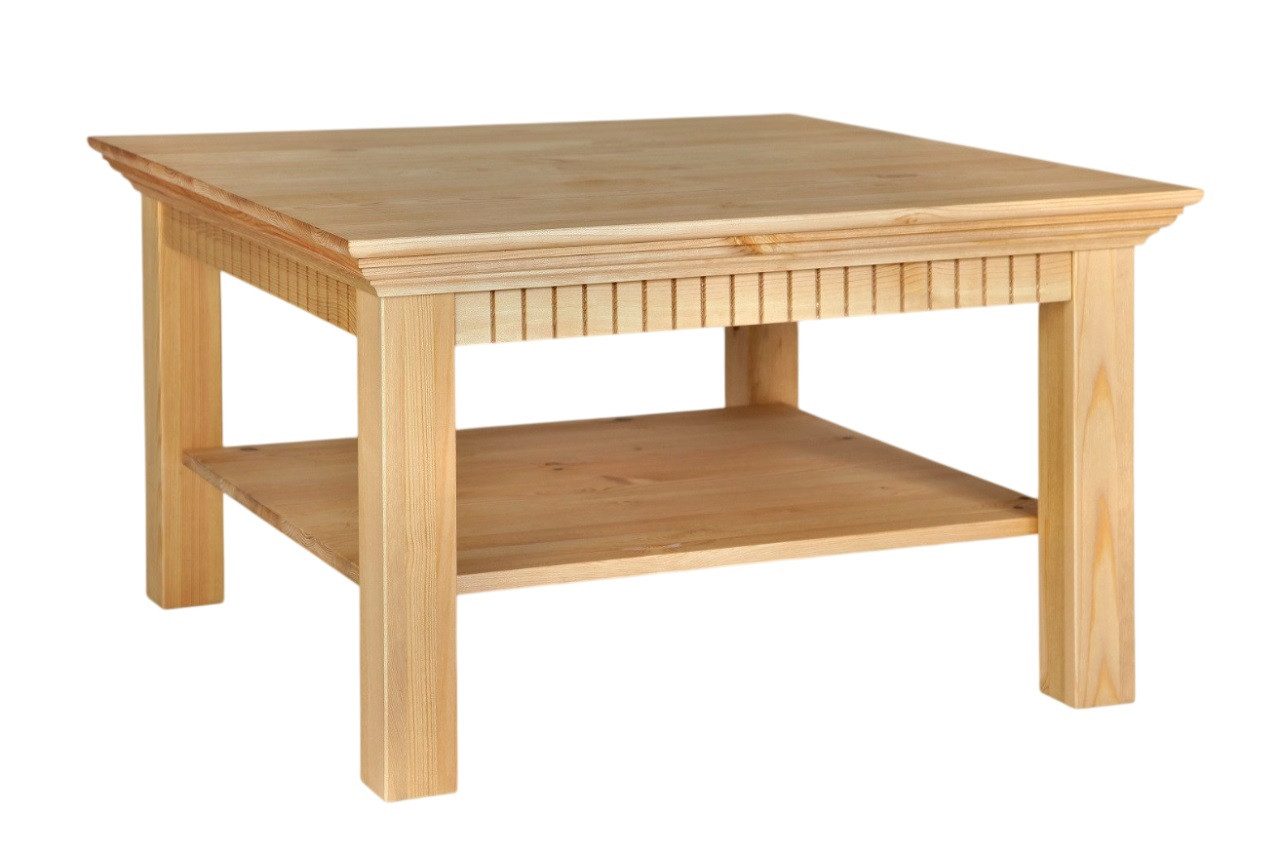 Clever-Moebel Couchtisch Couchtisch im Landhausstil, 76x76 cm, Tiefe: 76cm, günstig online kaufen