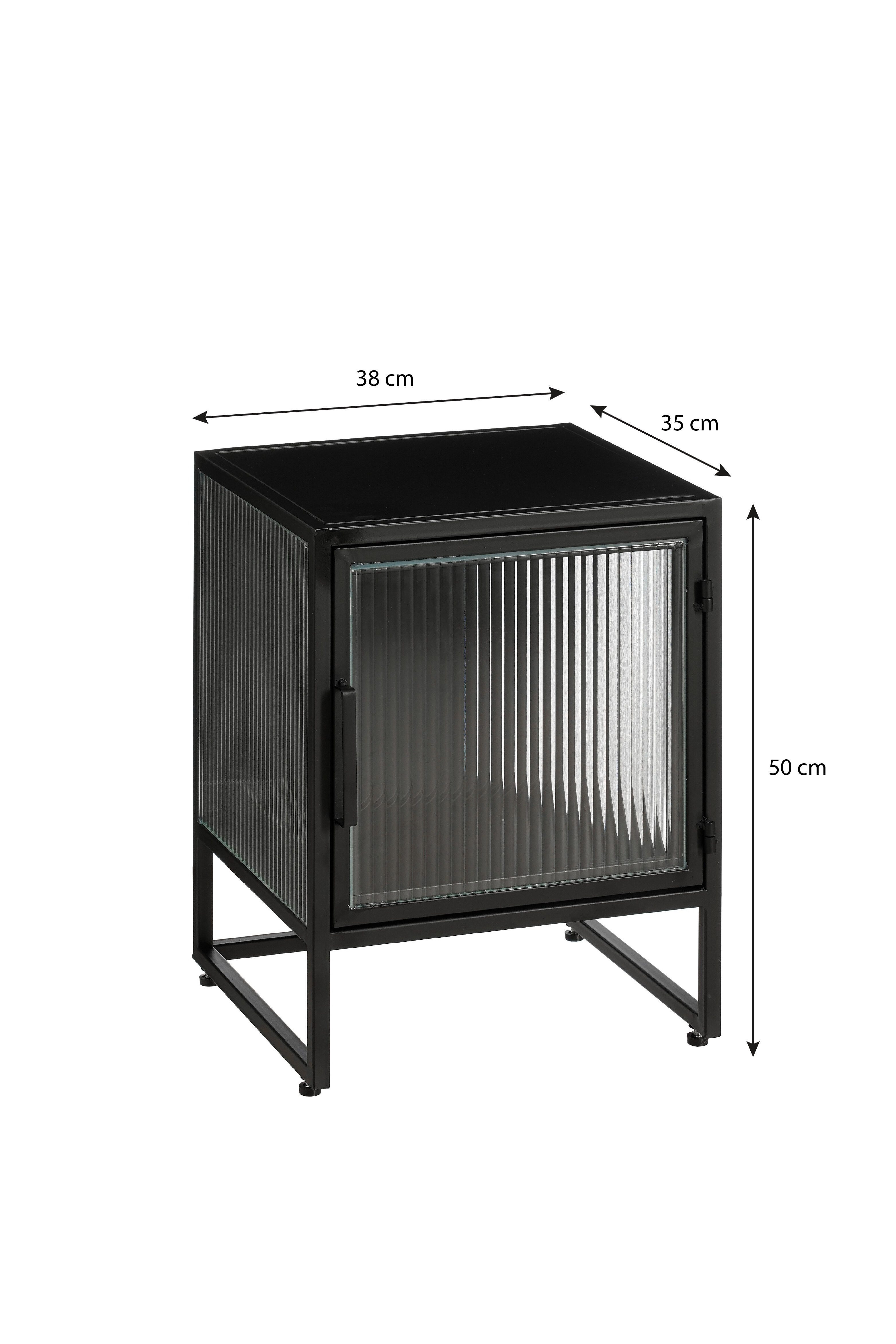 Mica Decorations Regalkorb Mica Decorations Clifton Schrank schwarz - l38xb35xh50cm