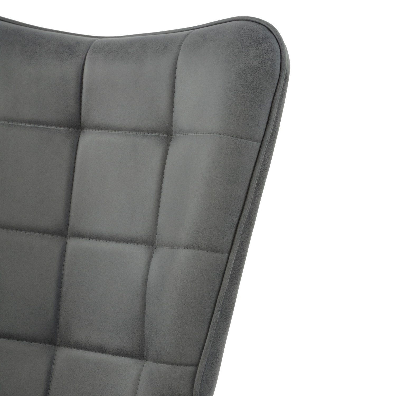 Sweiko Drehsessel (Loungesessel Relaxsessel), gemütlich höhenverstellbar, Dunkelgrau Ohrensessel | Dunkelgrau drehbar, gepolstert, Stoff 360°