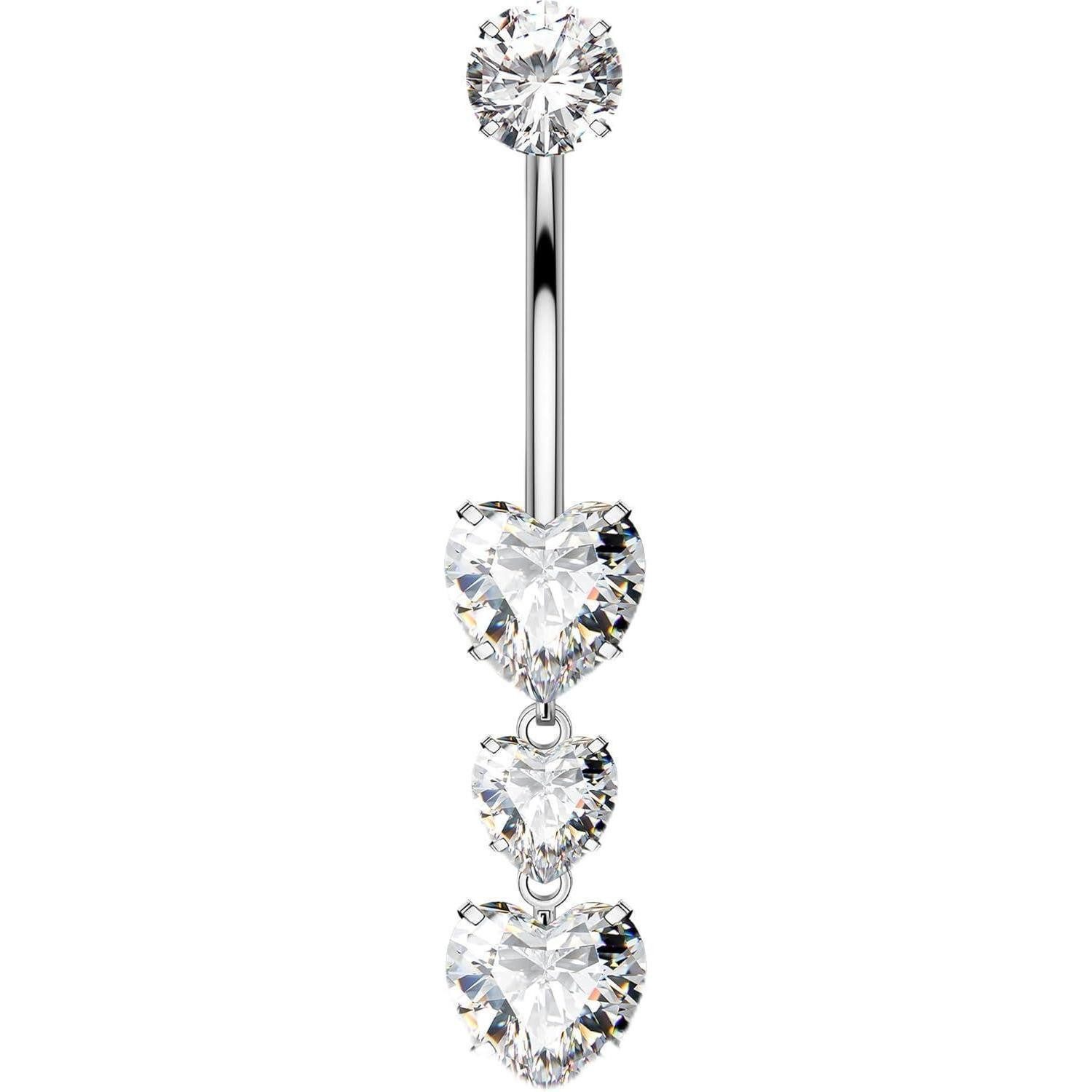 Bauchnabelpiercing Internally Bauchnabelpiercing 14G Titan Belly Button Piercing
