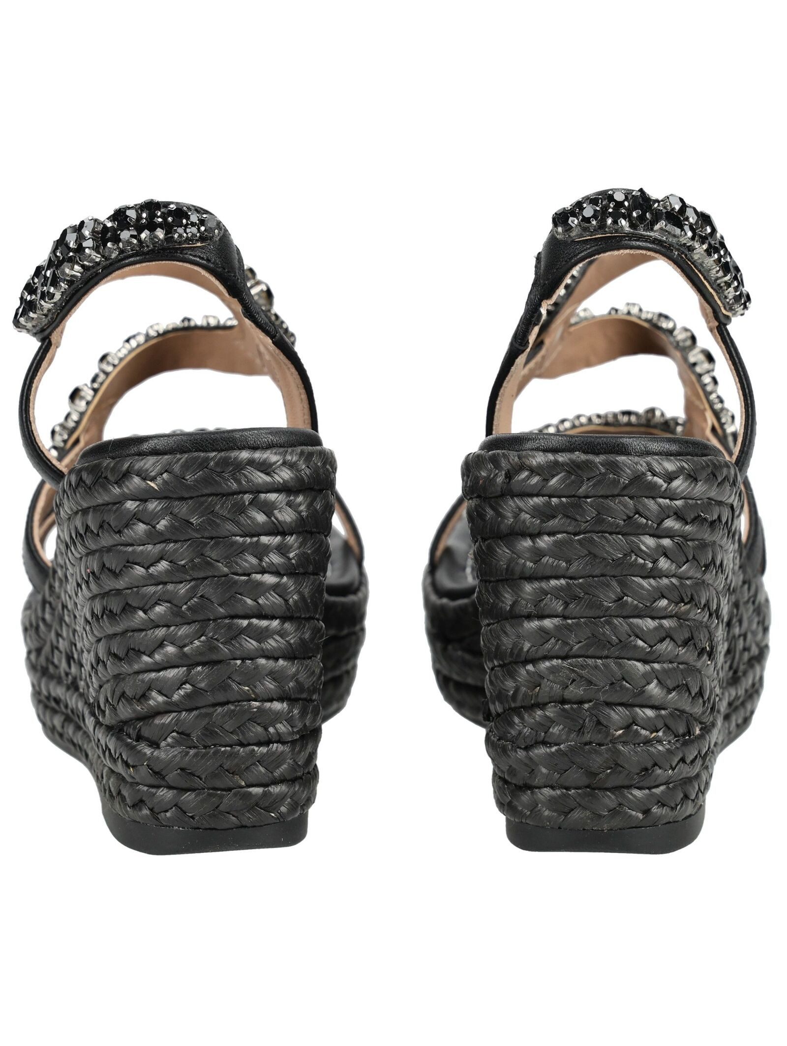 Alma en Pena ALMA EN PENA Sandalen Leder/Textil Keilsandalette – Bild 5 von 5