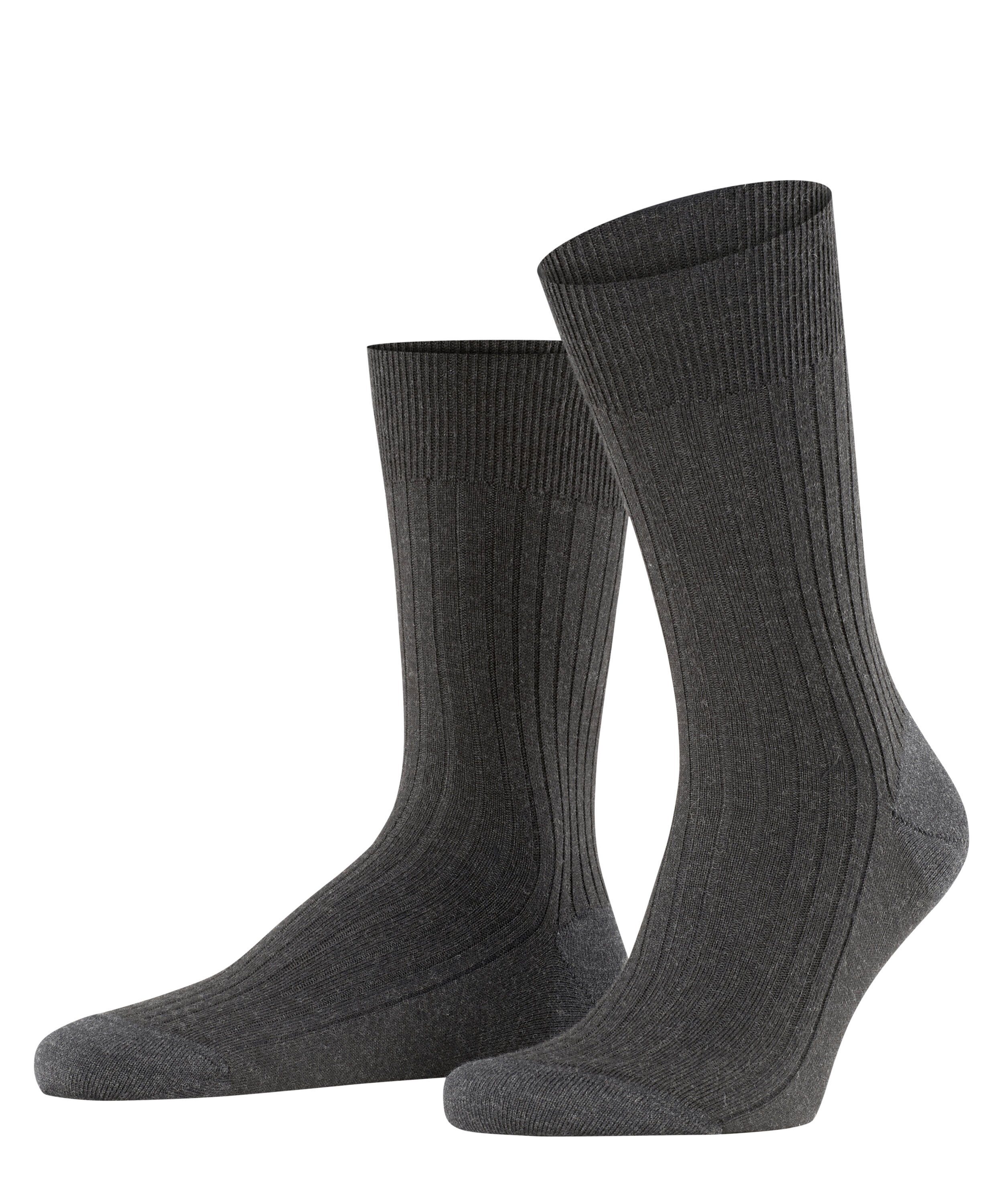 FALKE Socken Bristol Pure anthra.mel (1-Paar) (3080)