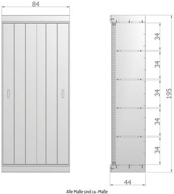 WOOOD Garderobenschrank Row