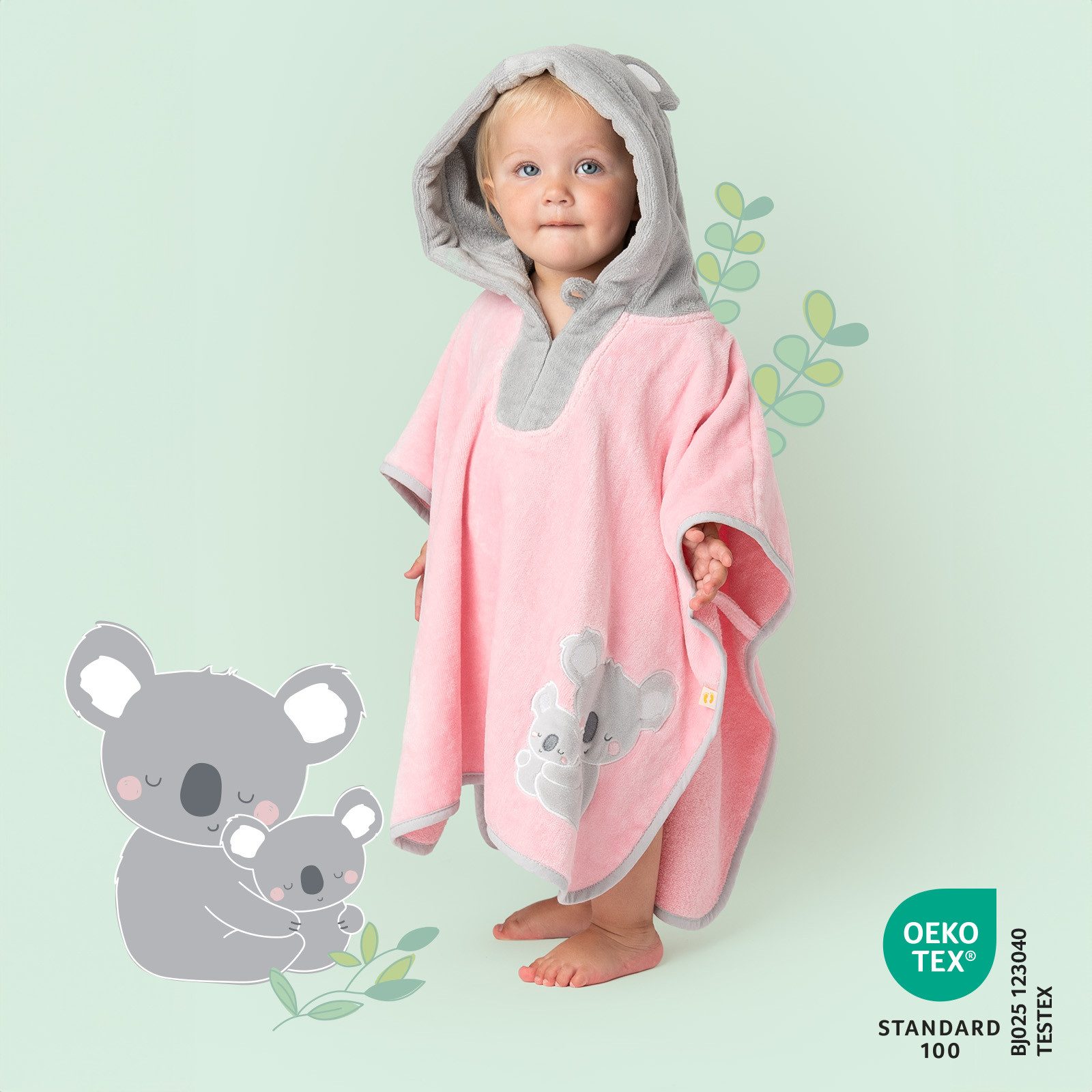 Schlummersack Kinderbademantel Frottee Badeponcho OEKO-Tex zertifiziert